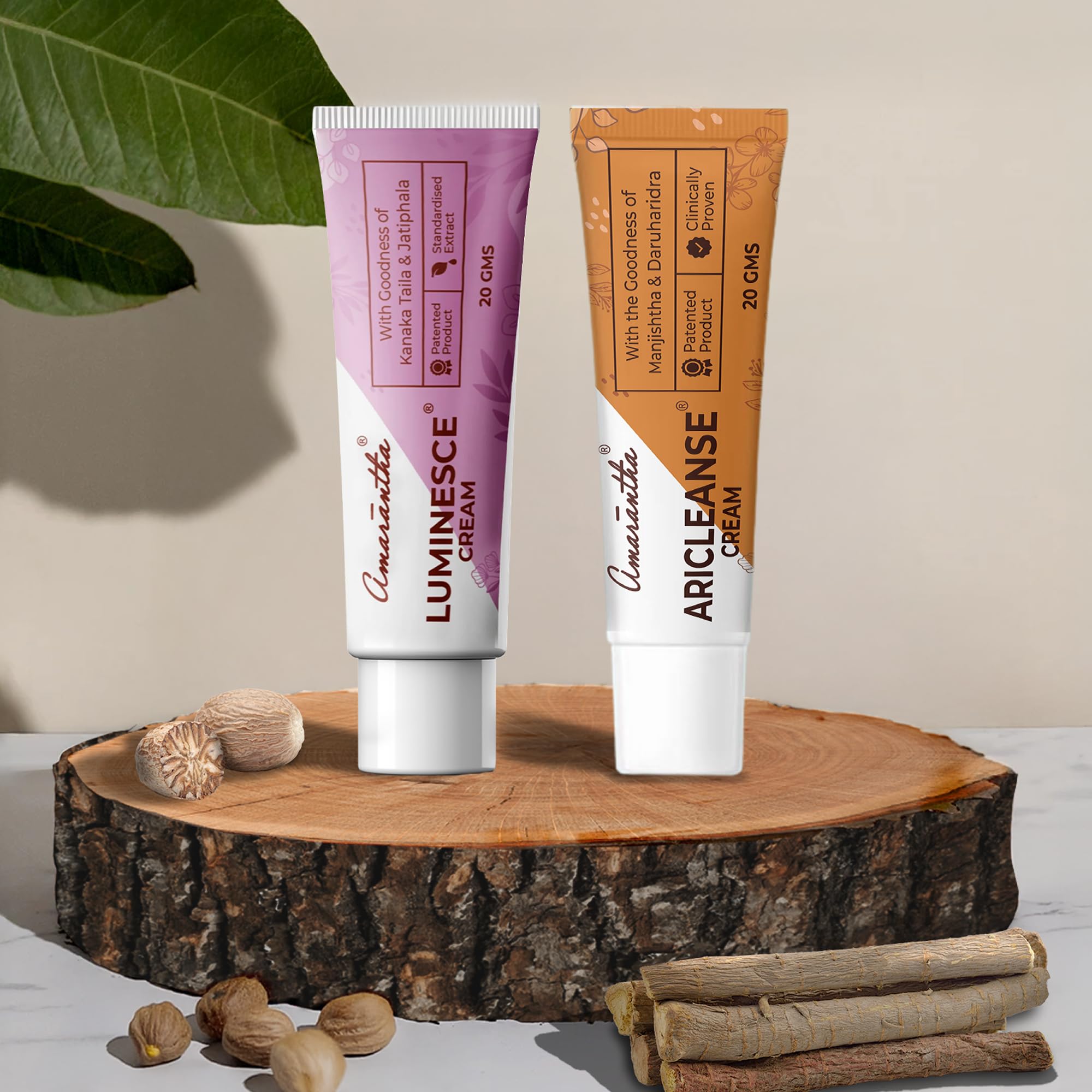 Amarantha Skin Health Combo | Aricleanse Cream & Luminesce Cream