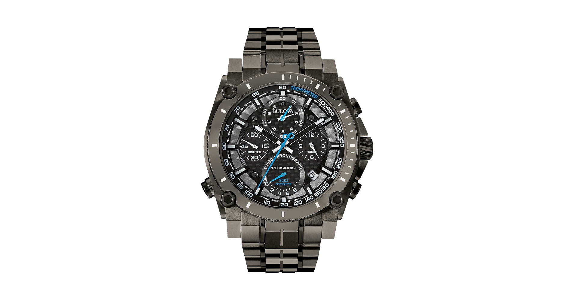 Amazon.com: Bulova Men's Precisionist Gunmetal Ion-Plated