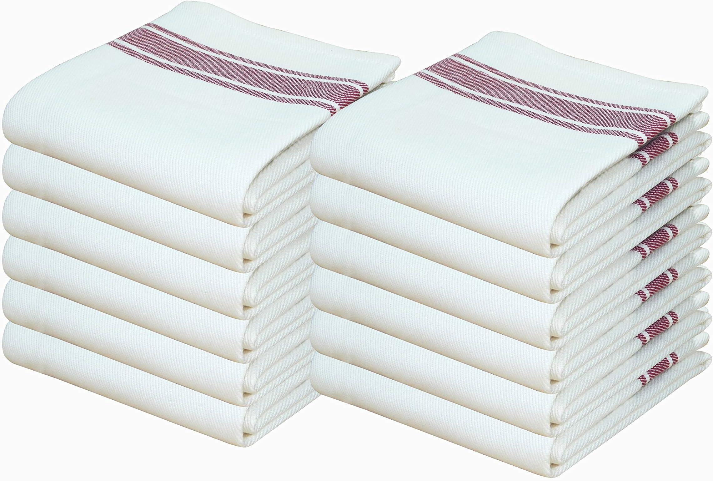 Quick Cleaning Supplies Pack of 10 Cotton Glass Cloth Tea Towel Blue