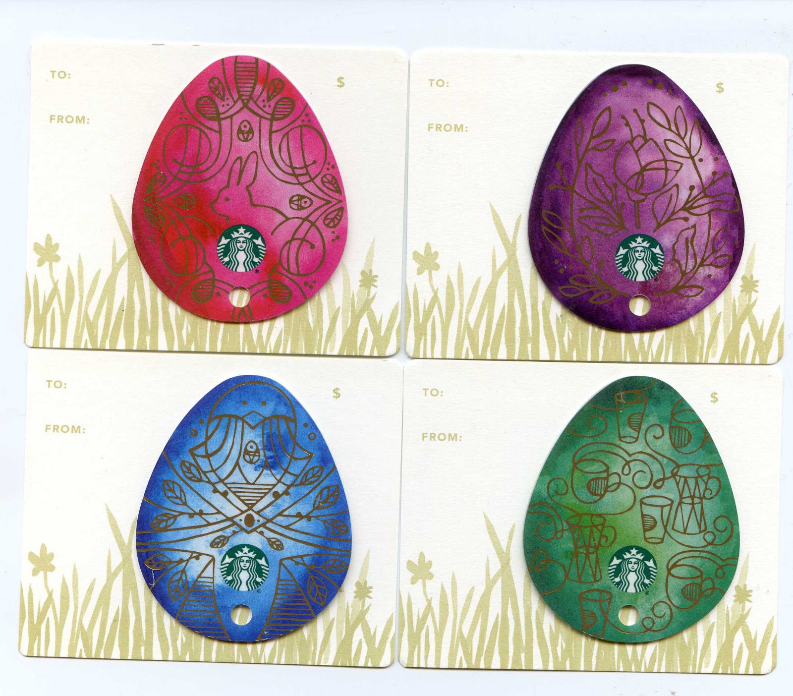 Amazon.com: Starbucks 2016 Easter Egg Collectible Gift Card ...