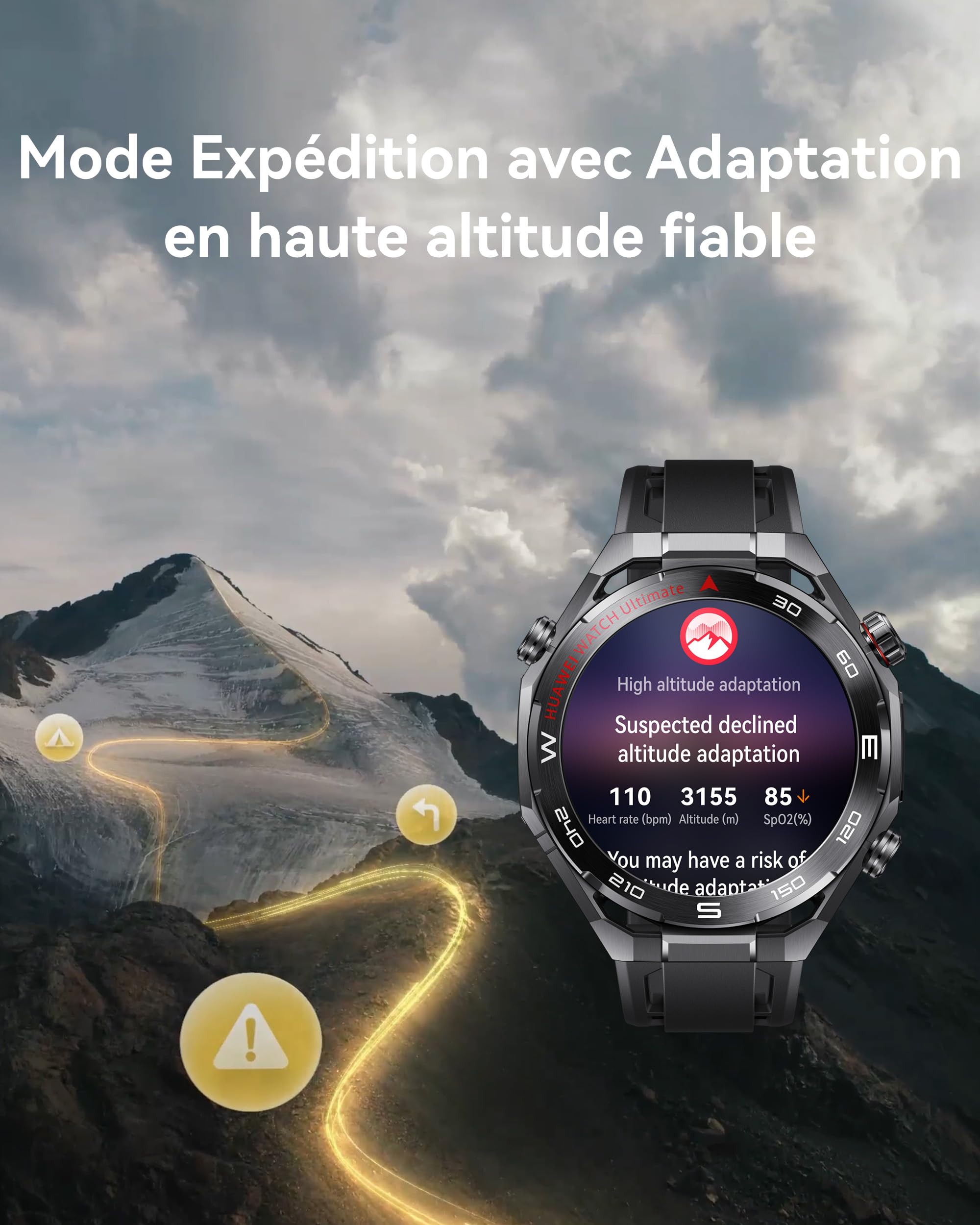 HUAWEI Watch Ultimate 2 Montre connectée, GPS, Noir