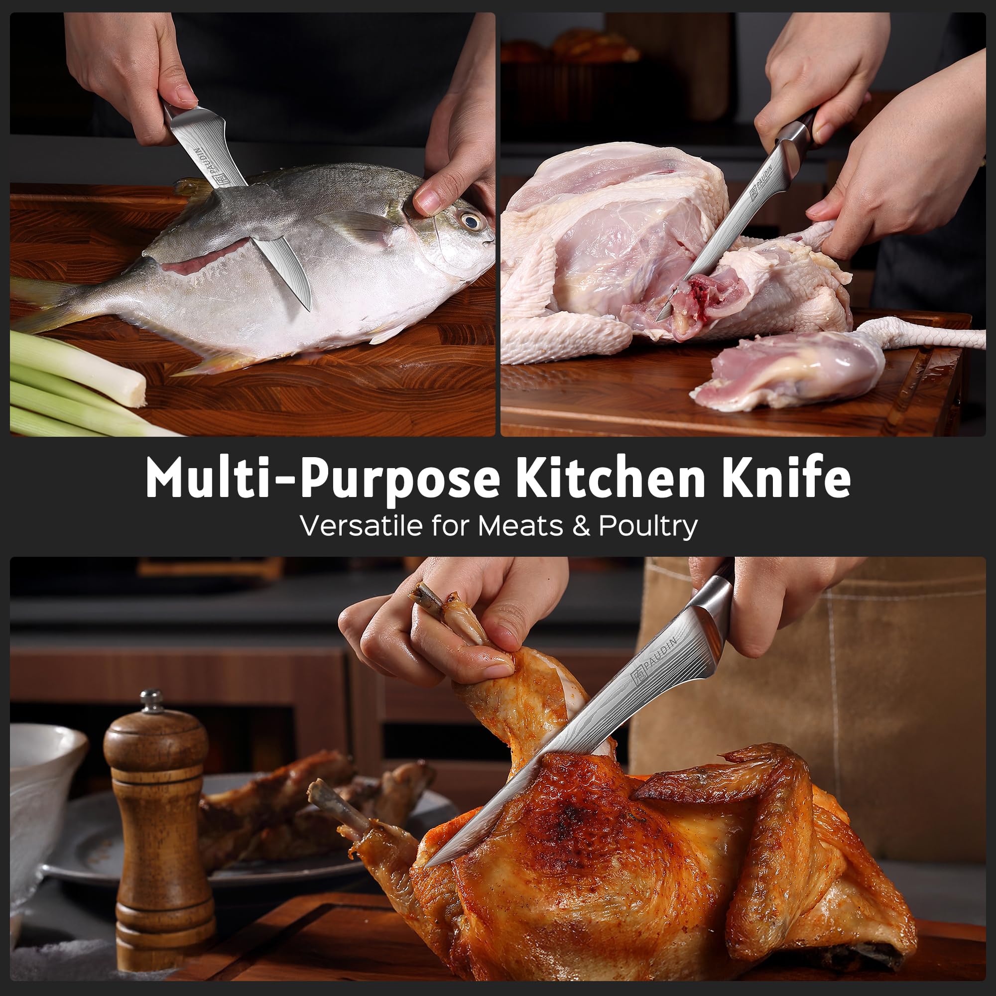 PAUDIN Boning Knife - Super Sharp & Durable -7 PAUDIN Boning Knife - Super Sharp & Durable -7