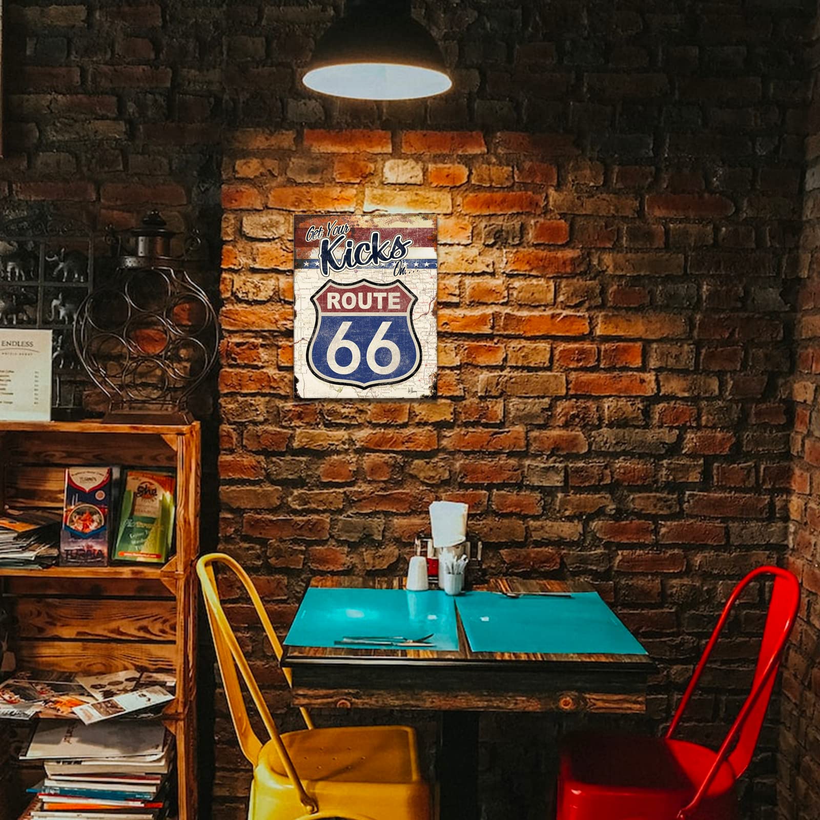 Amazon.com: Desperate Enterprises Get Your Kicks On Route 66 Tin