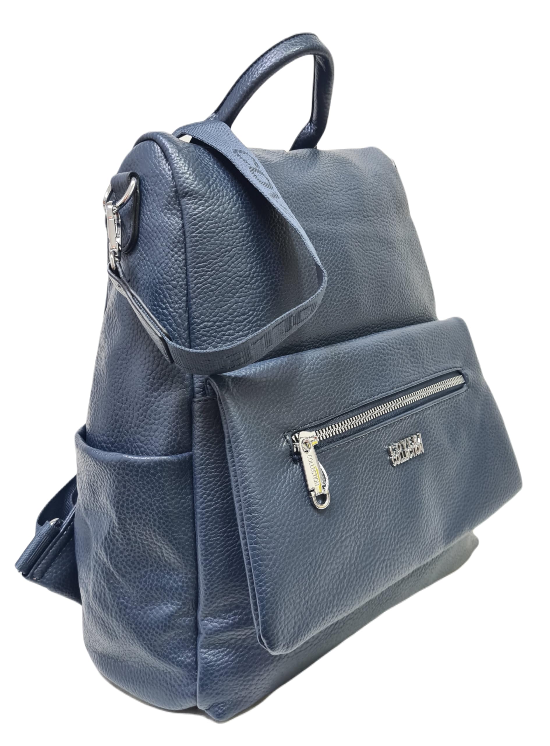 Coveri Collection Zaino Donna in Pelle Sintetica, Chiusura con Zip, Tasche Multiple, Spallacci Regolabili, Apertura sul Retro Art.8021-1 Dimensioni: 33x31x13 cm