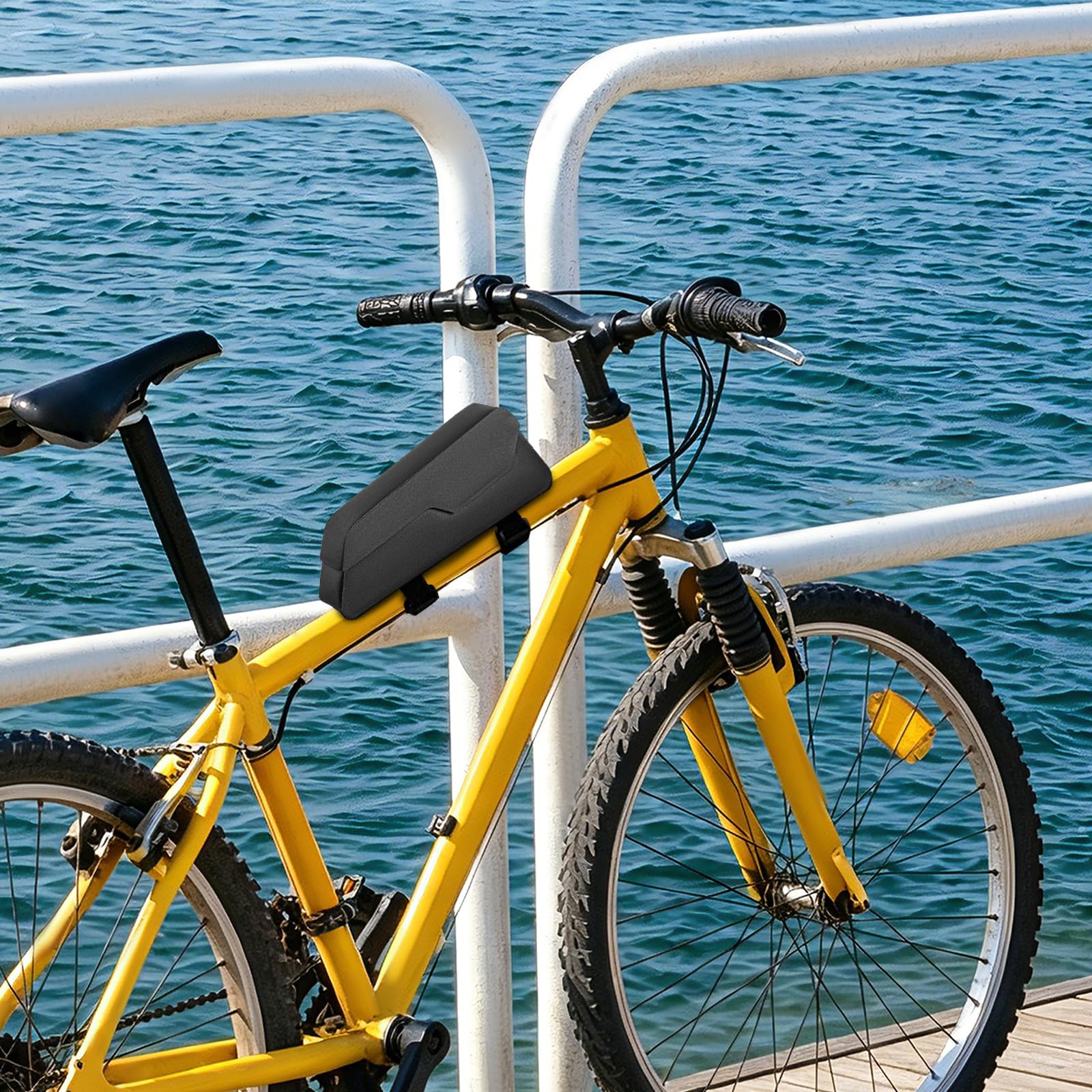 Borsa per telaio della bicicletta, chiusura magnetica, impermeabile, in