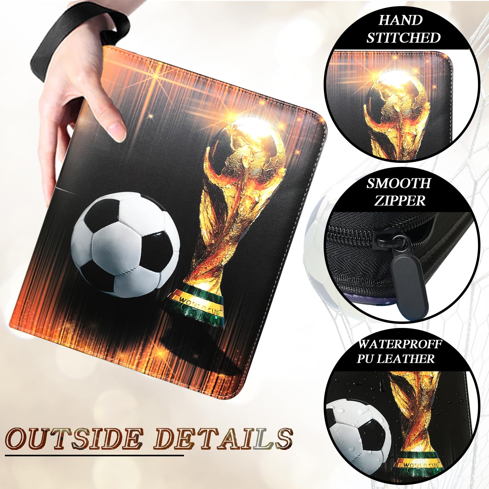 soccer card binder Amazon.com: Monopoly Panini Prizm: FIFA World Cup Trading Cards Booster Box  | Current Stars and Legends | 2+ Players, Ages 8+ main image 1