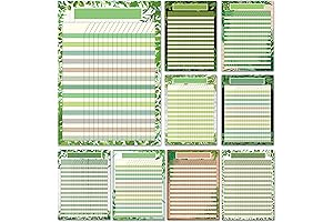 9 pcs Greenery Classroom Charts Data Trackers for Classroom
