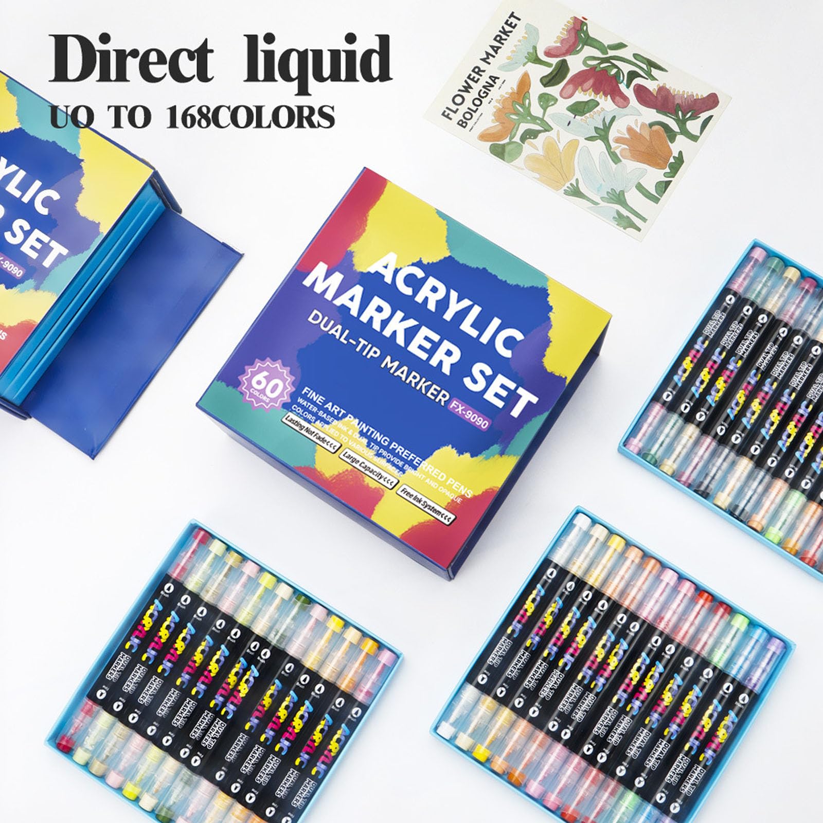 Tip Aquarell-Marker, zweifarbig, Zeichenstift, Künstlermarker für Kinder, Kunstwerke und Handwerk, Dekorationen, Schulprojekte und kreative Designs