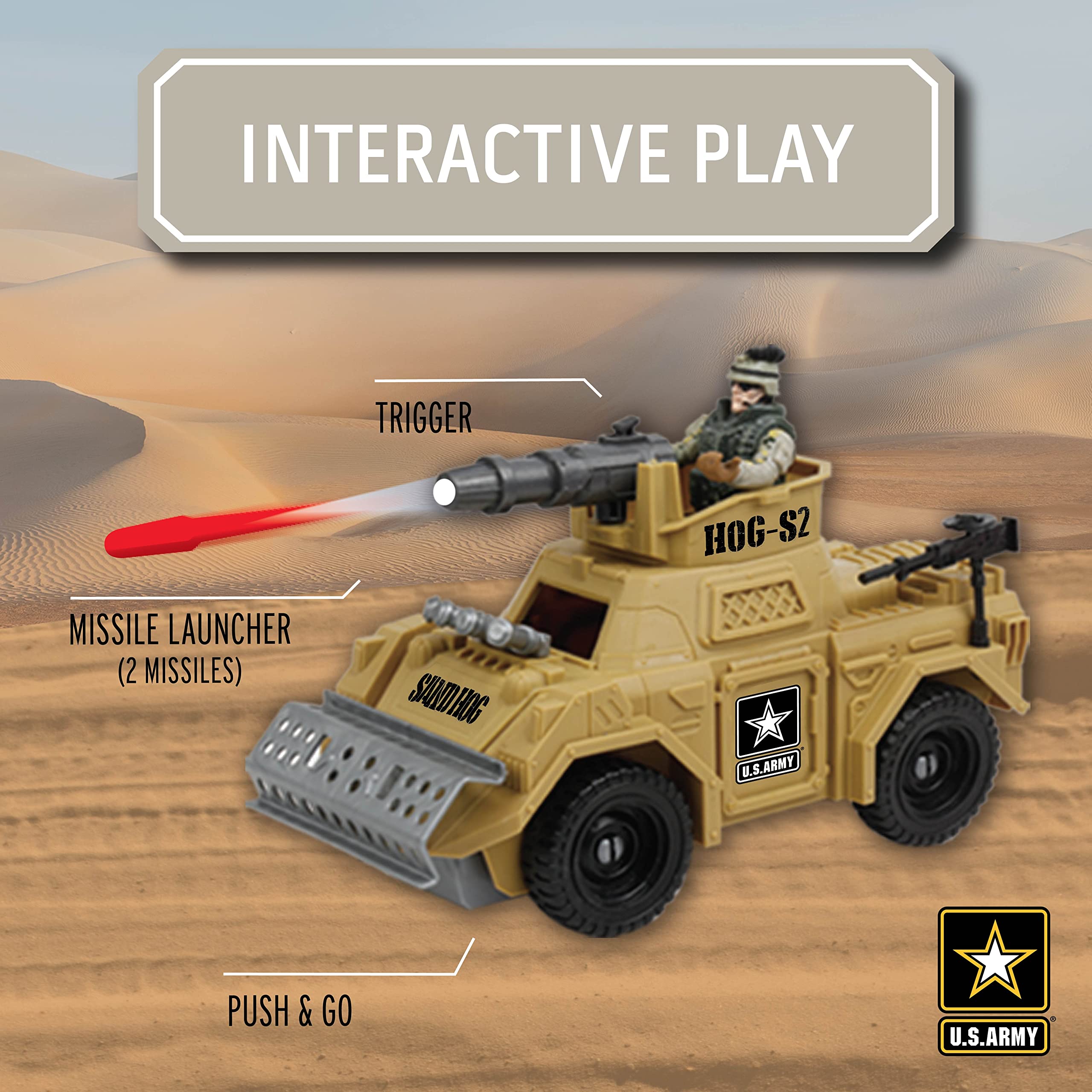Amazon.co.jp: アメリカ陸軍 サンドホッグ プレイセット プッシュ&ゴー