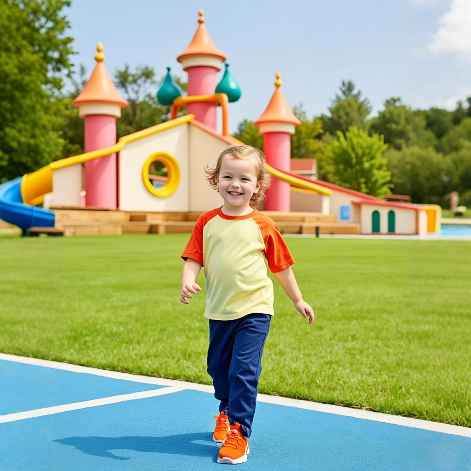 Boys Girls Shoes Kids Sneakers Lightweight Breathable Tennis Athletic Running Shoes for Toddler/Little Kid/Big Kid - Image 2