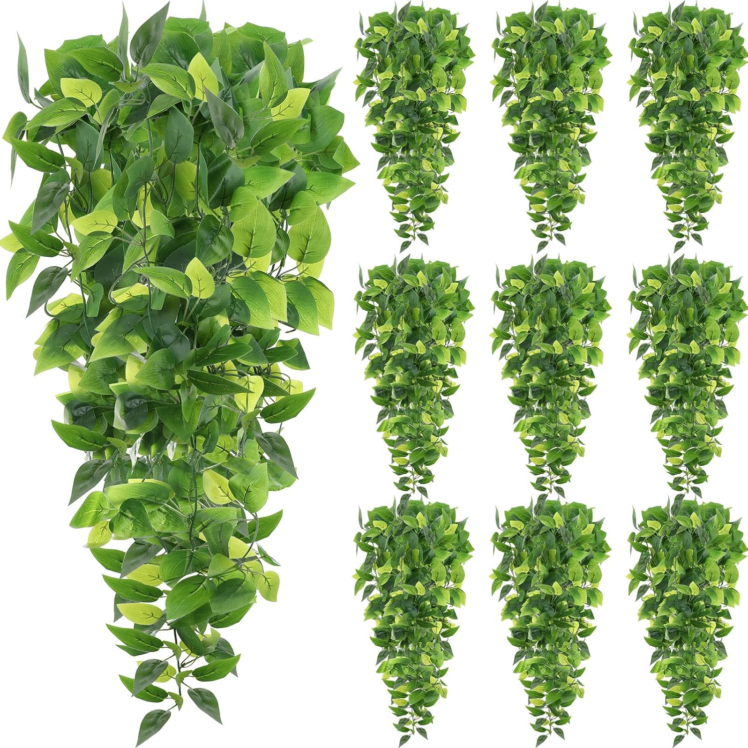 12 Pcs Artificial Hanging Plants Fake Ivy Vines with Fake