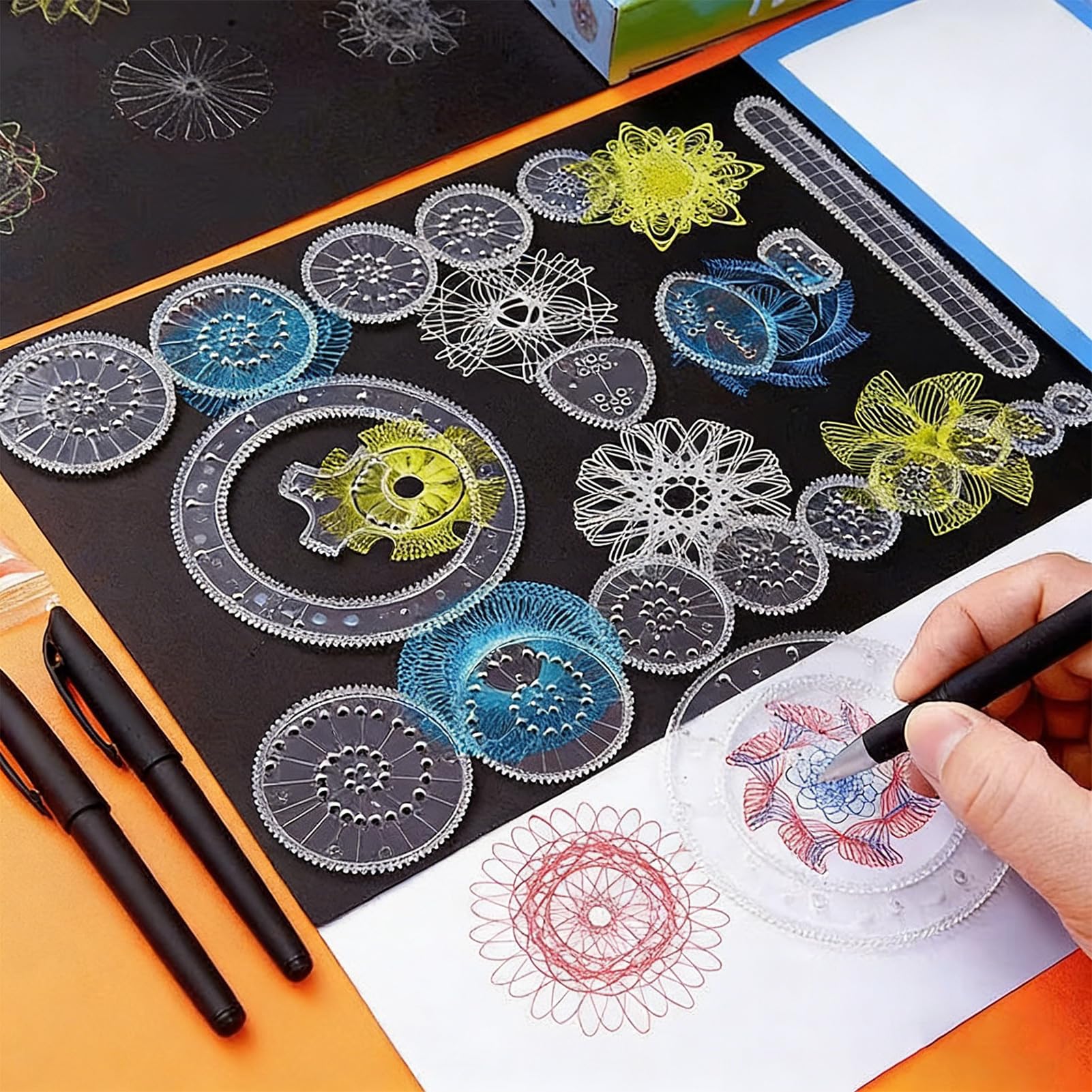Set dibujo Plantilla manualidades con bolígrafo