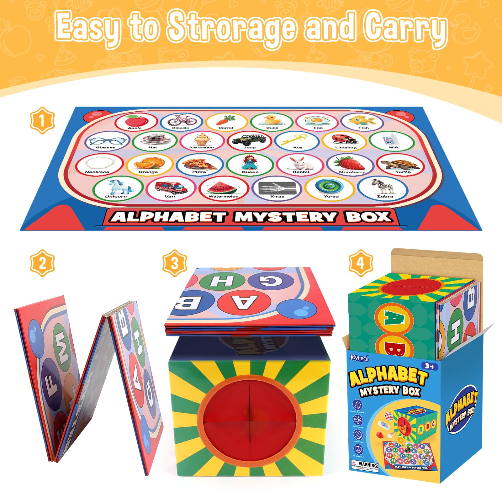 Letter Sort Boxes Letter Games Mystery Alphabet Box - 26 Letter Sorting & Matching Game ...