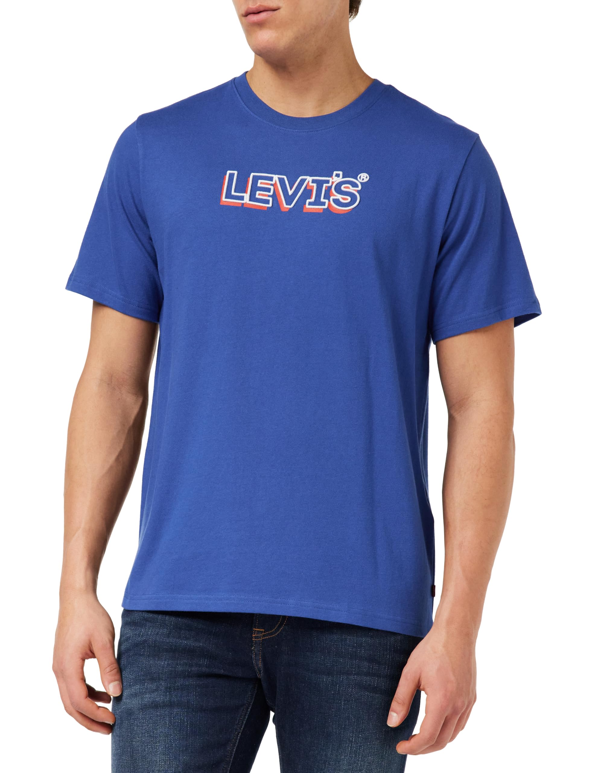 Levi's Ss Relaxed Fit Tee Camiseta, Headline Drop Shadow Limoges, L Hombre