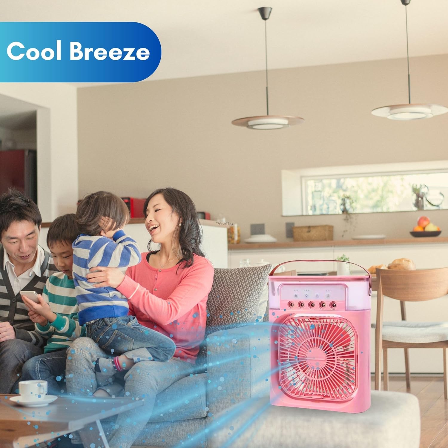 Review TRIDEO Portable Air Conditioner Fan, Mini Evaporative Air