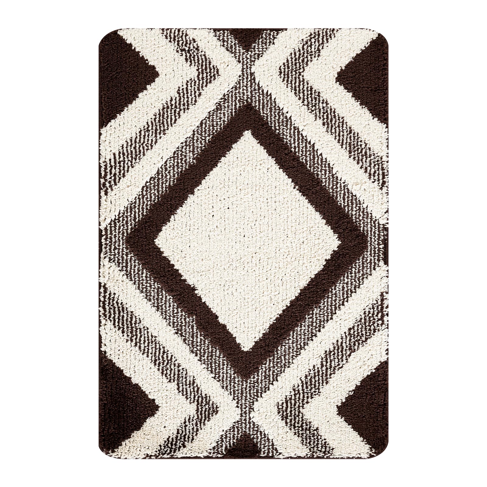 Paradise Door Mat – Soft, Machine Washable Dirt Trapper Rug - Rubber Backed Floor Mat -Heavy Duty Non Slip Doormats, Super Absorbent Front Door Mat, Entrance Rug (Dark Brown, 60x90)