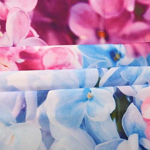 Miniatura 4 de LIVILIAN - Cortina de ducha de mariposa con ganchos, cortina de ducha floral en remolino, cortinas de ducha de mariposa para baño, lavable a