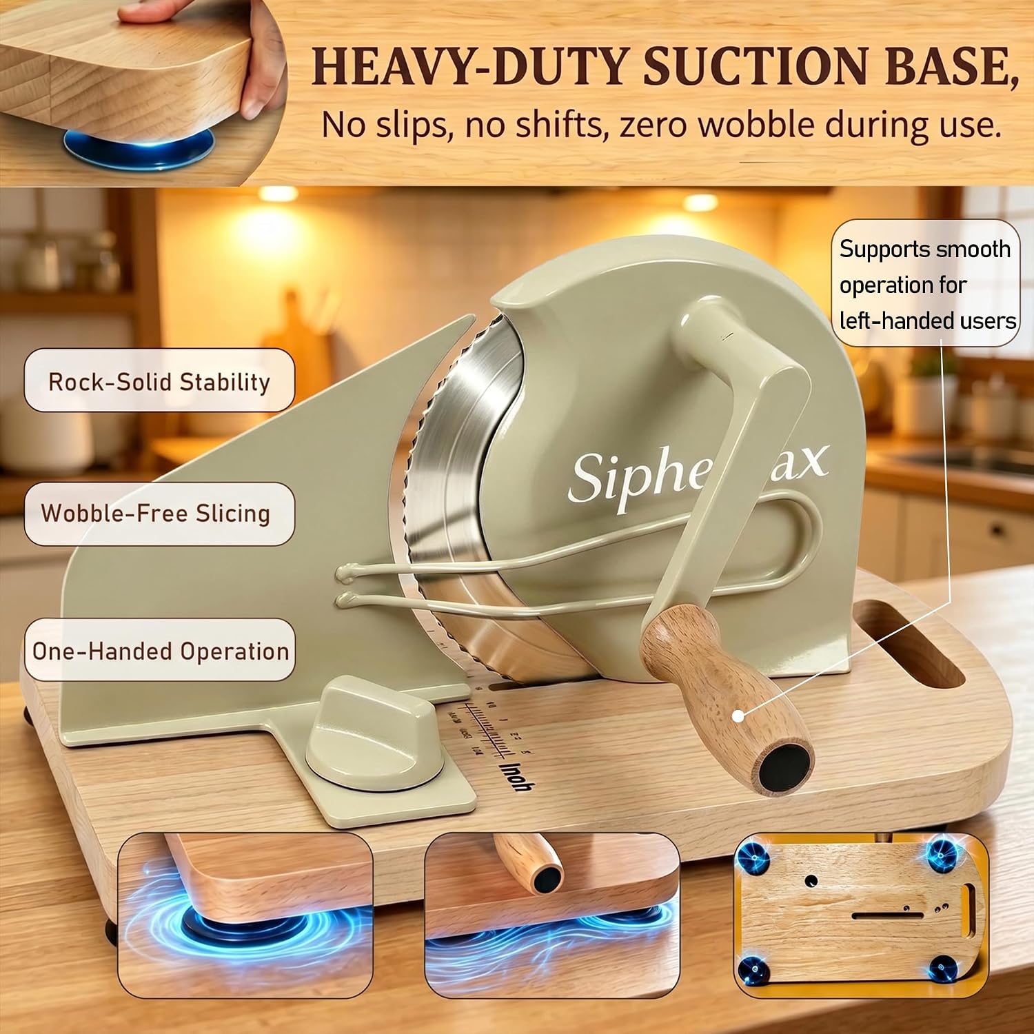 Manual Adjustable Sourdough Bread Slicer for Homemade Bread