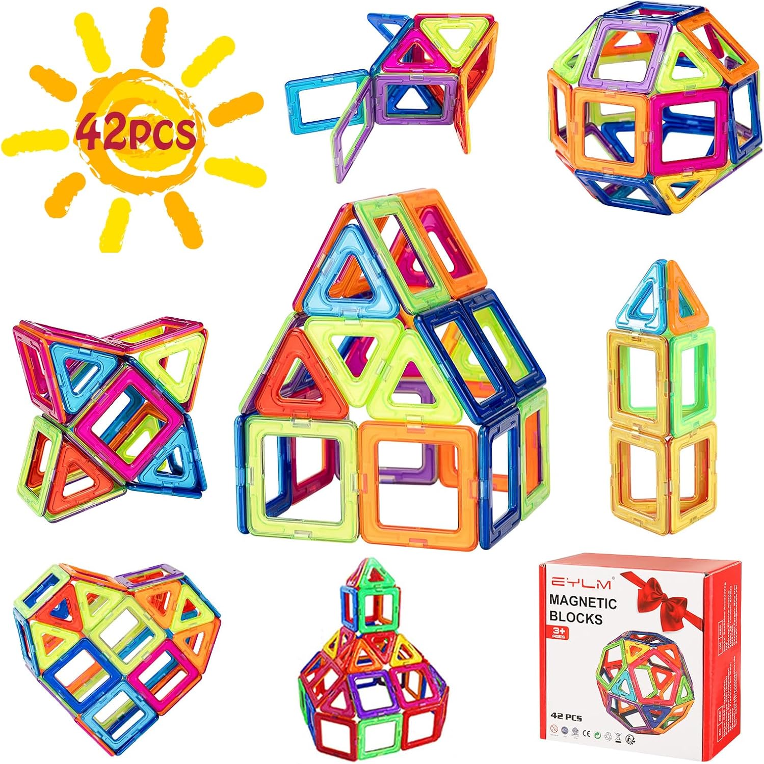 42pcs building block toy for Kids toy for 3 year old STEM