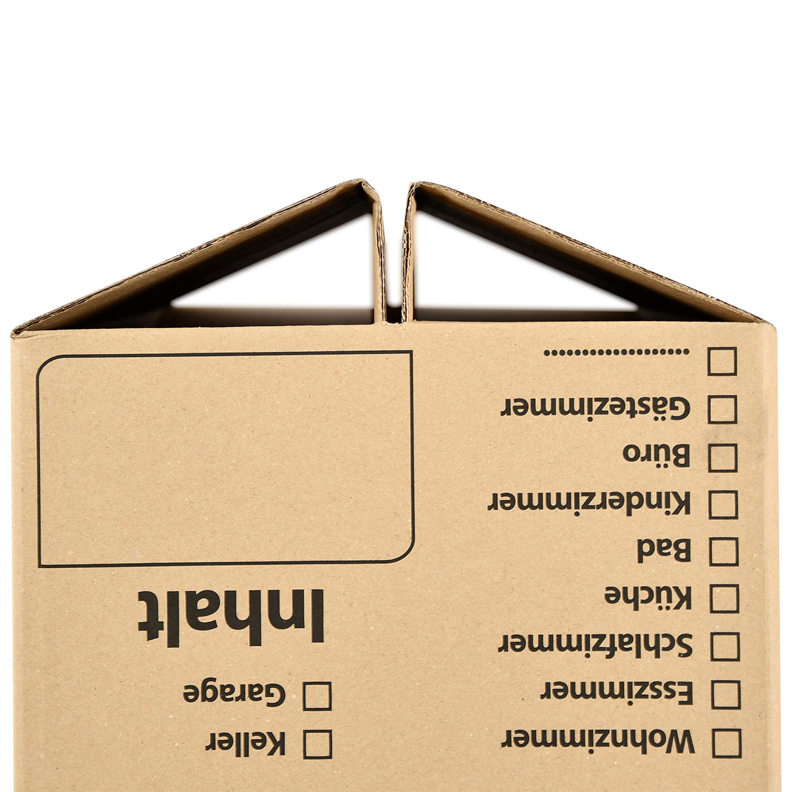 Scatole di cartone per trasloco Premium grande 635 x 290 x 325 mm – 50 kg carico di carico – 2 onda Movebox 635 x 290 x 325 mm marrone