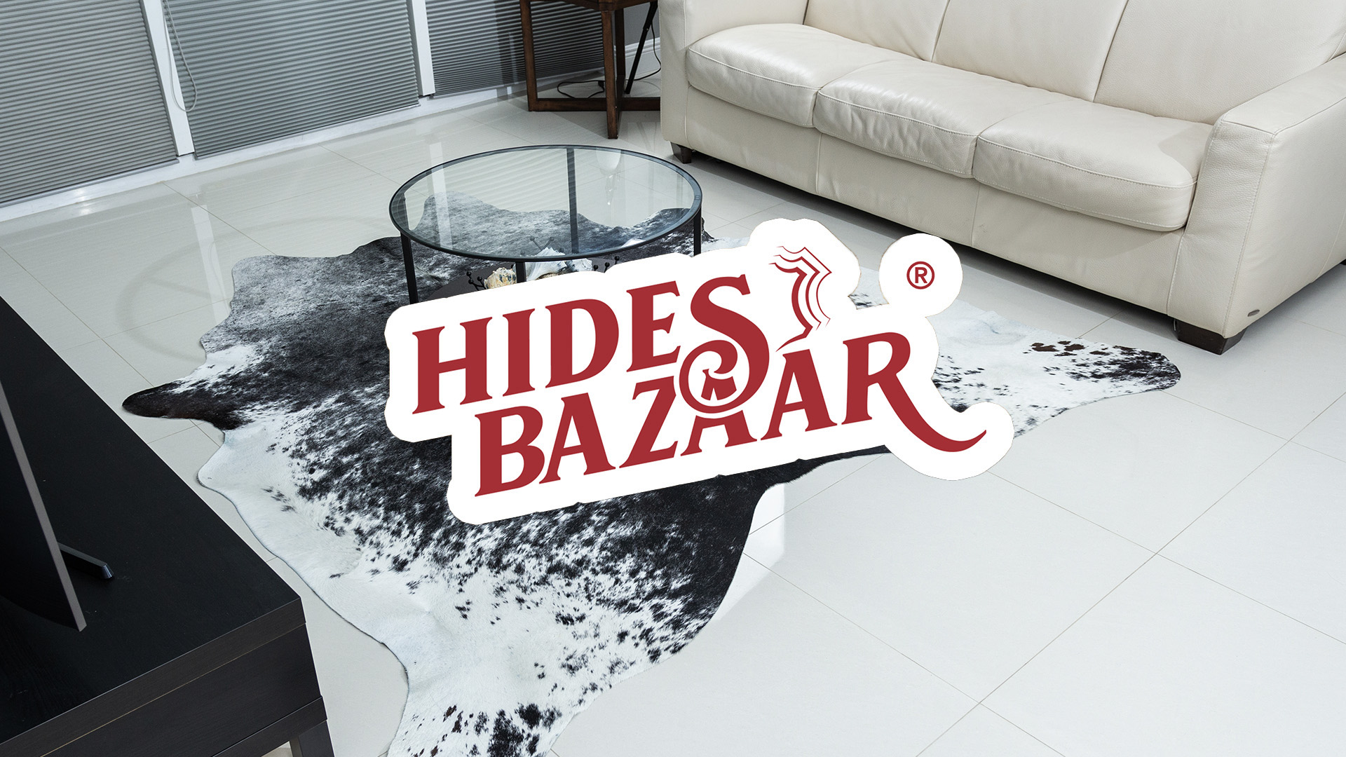 Tapete de cuero vacuno Black Salt and Pepper 5x7 ft miniatura 7
