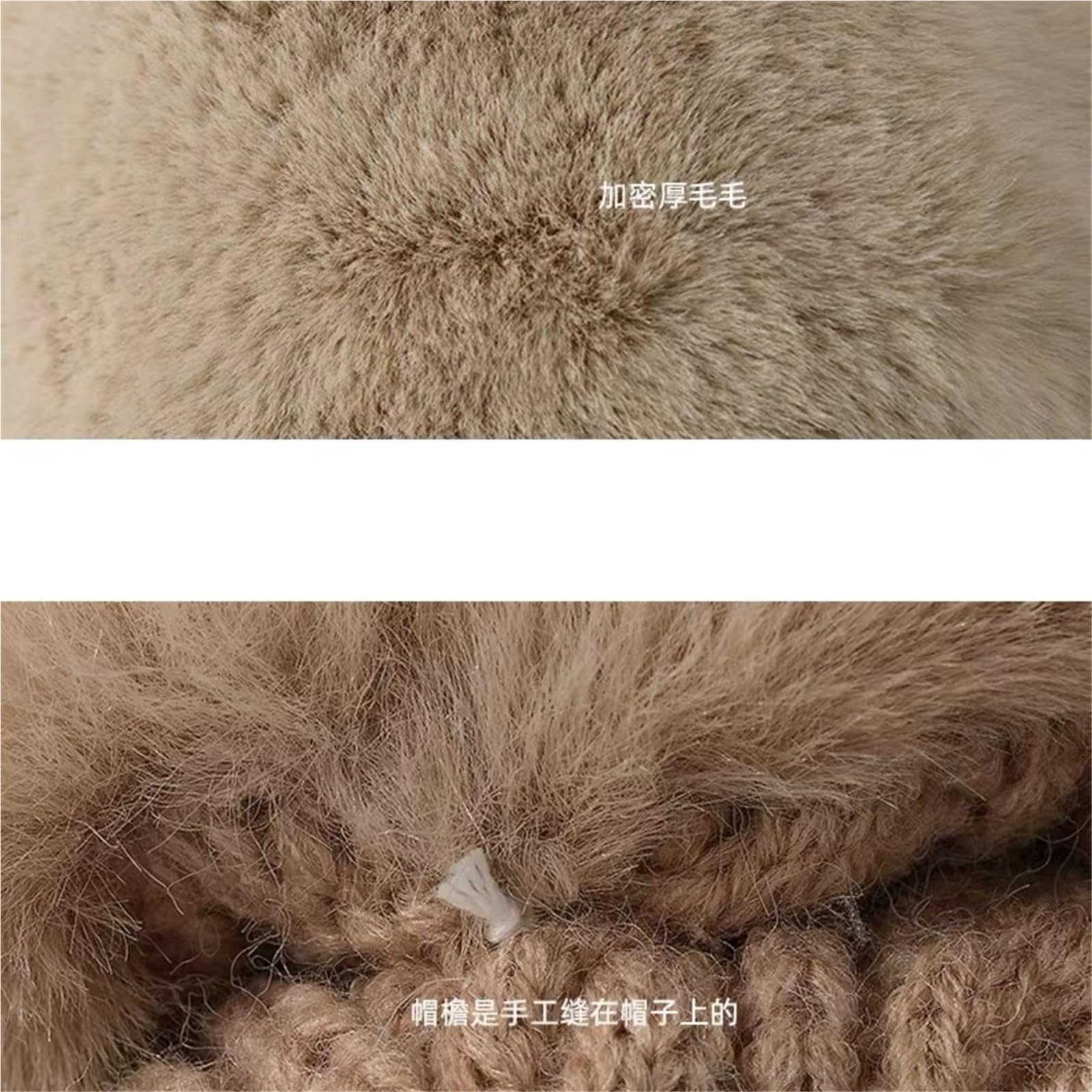 Bonnet d'hiver en tricot polaire épais pour enfant, protection des oreilles pour ski, cyclisme, temps froid