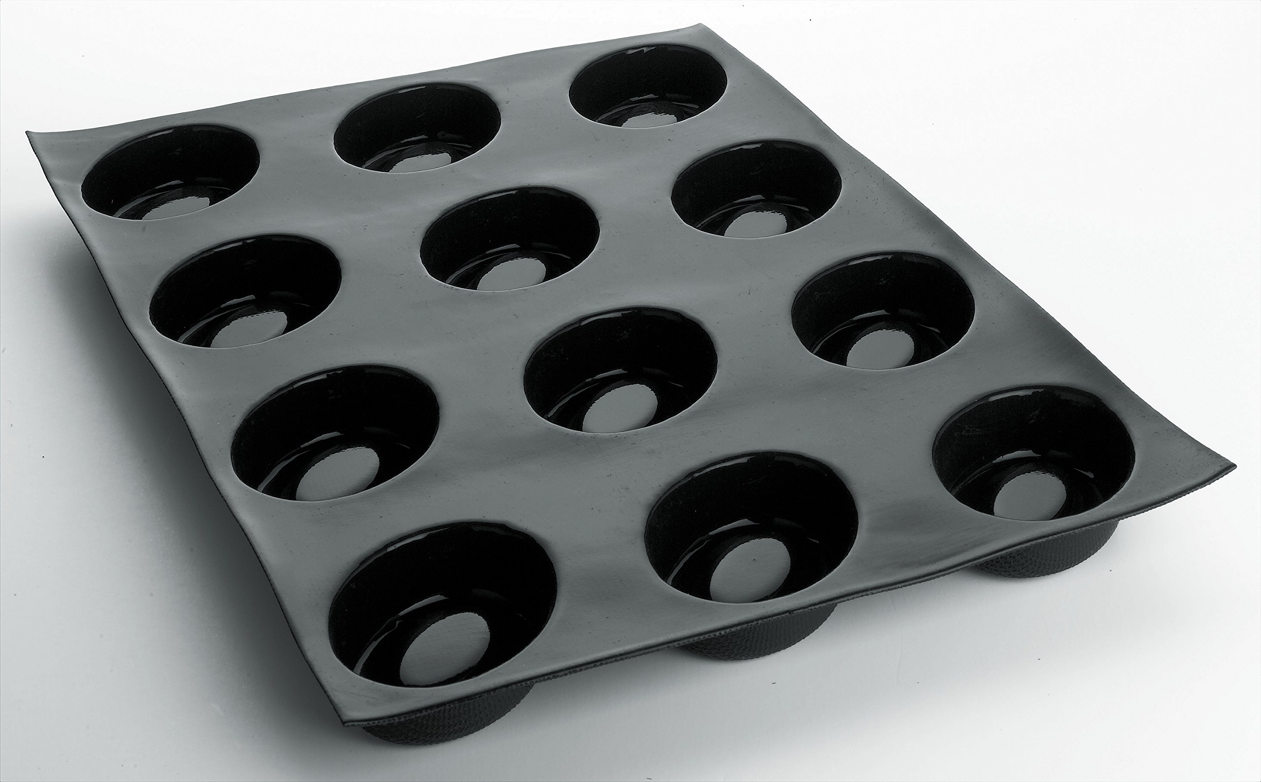 demi-oeufs savarins professionnels 600 x 400 mm, à 25 empreintes L 95 x lg 60 x H 31 mm
