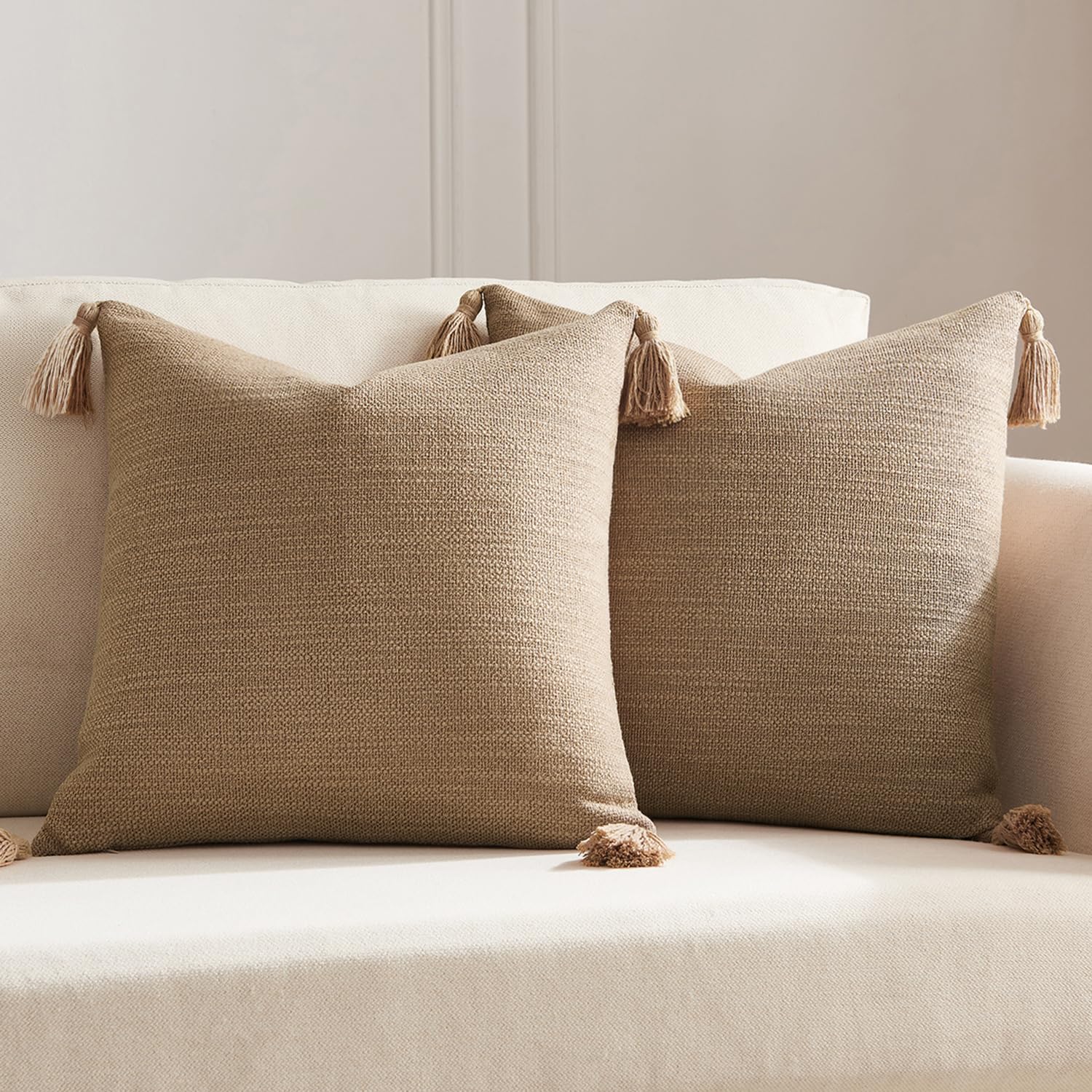 Jeanerlor Set Of 2 20"X20" Pillowcase Cousion Cover Decor
