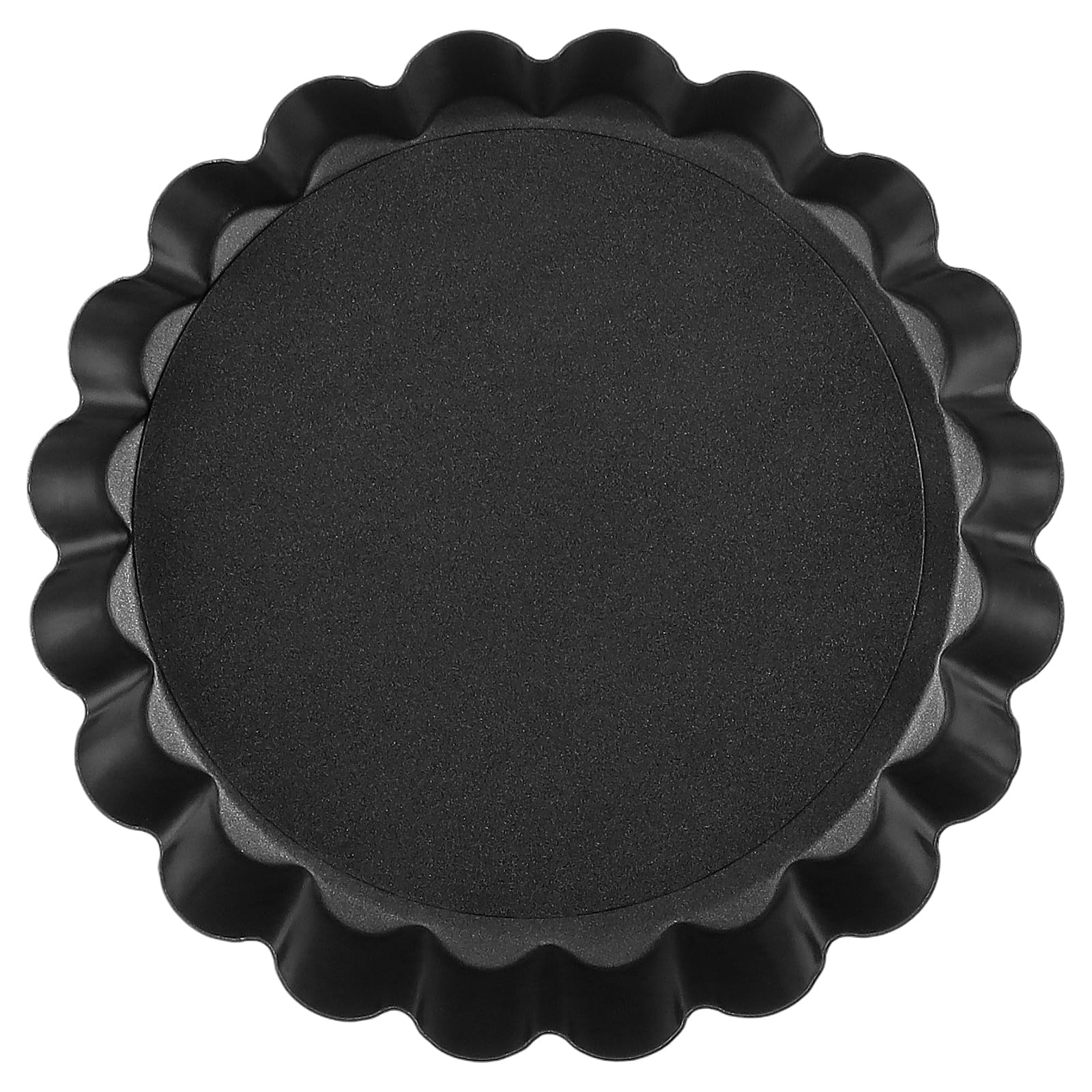 SOUJAP 20PCS 4 Inch Quiche Tins with Loose Base, 10cm Mini Individual Tart Flan Pan for Baking, Black, 9.8 x 7.5 x 1.8 cm - Image 4