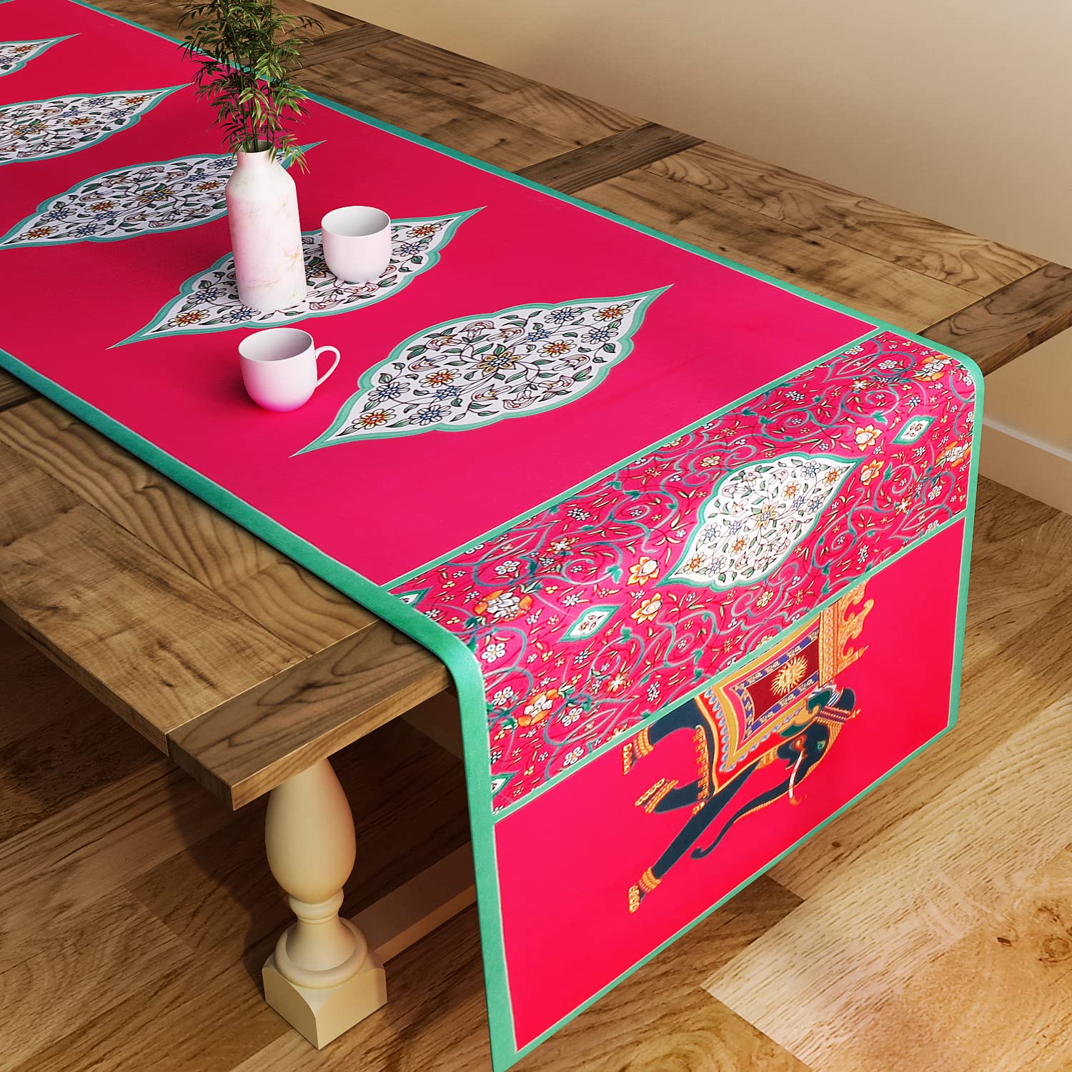 SEJ Table Runner - Pink Dining Table Protector -8