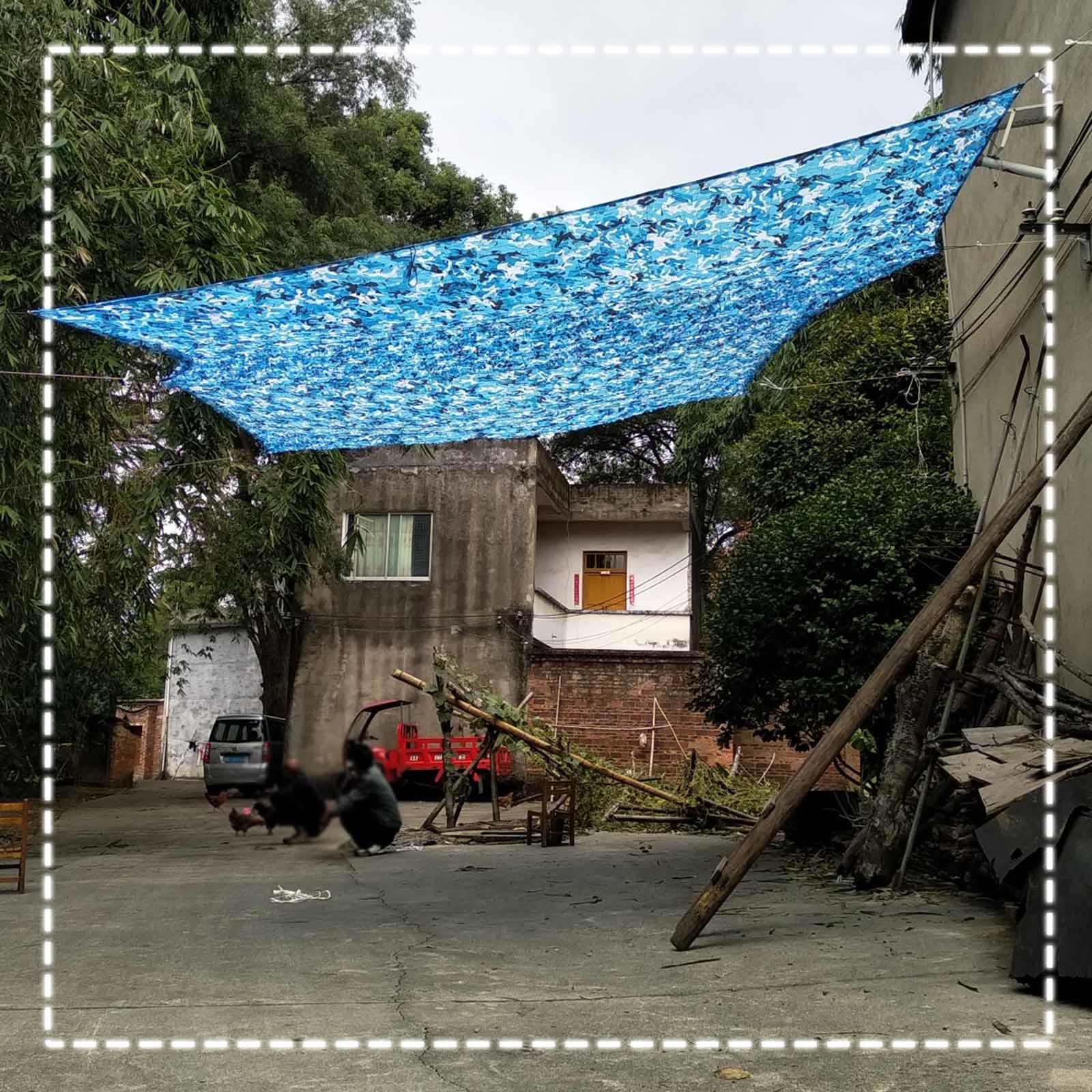 Camouflage Netz Tarnnetz Blau,Garten Pergola Sonnensegel,Bundeswehr Verstärktes Tarnung Netz,Camping,Jagd,Partydekoration,Sichtschutz,Sonnenschutz
