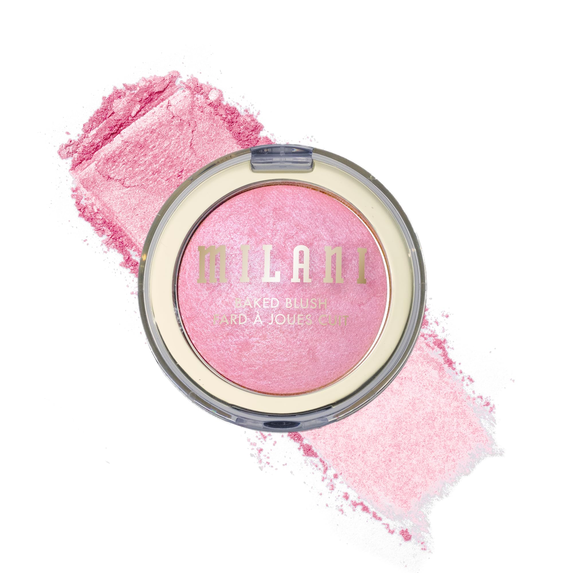 Milani Baked Blush, Updated Powder Blush for Cheeks, Cruelty Free Makeup - Shape, Contour & Highlight Face for a Shimmery or Matte Finish - Pink Panna
