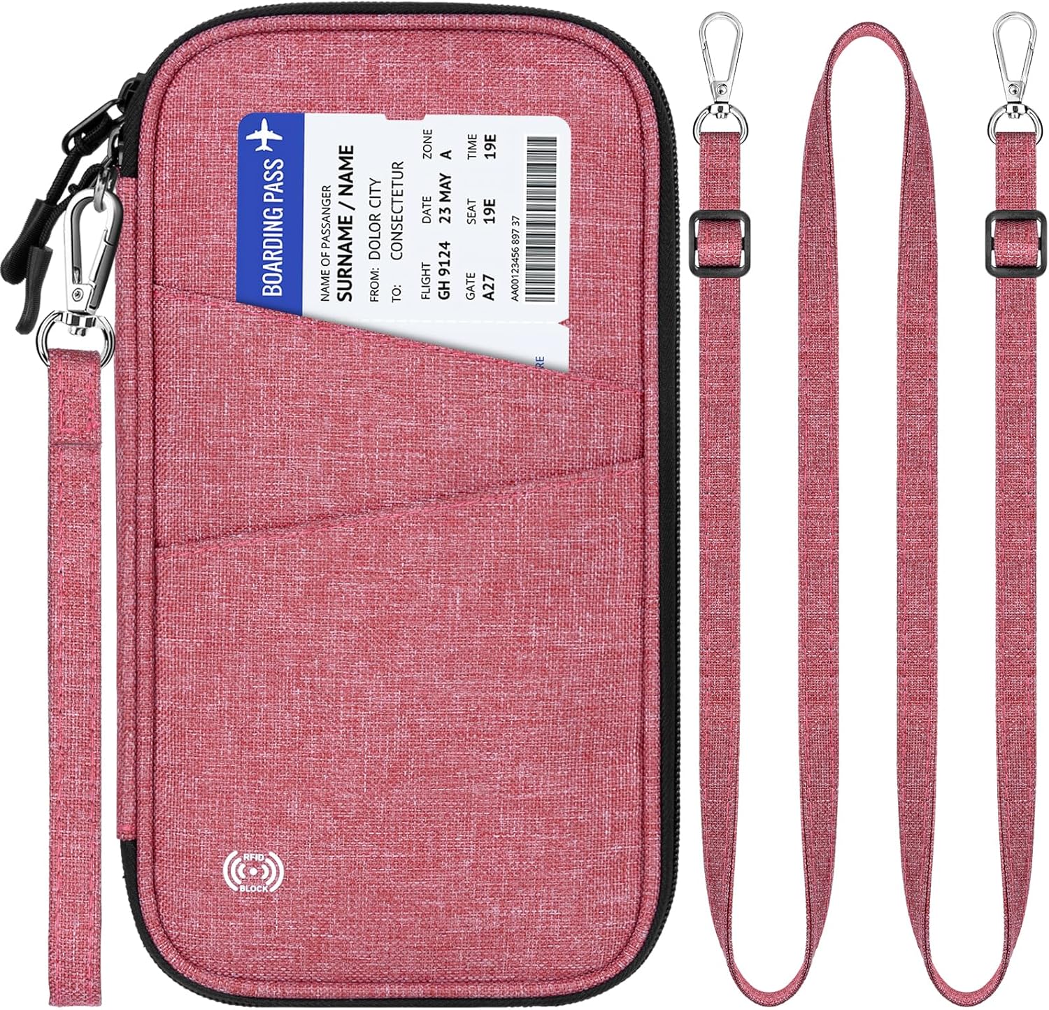 BKNOOU Passport Holder Family Rfid Blocking Travel