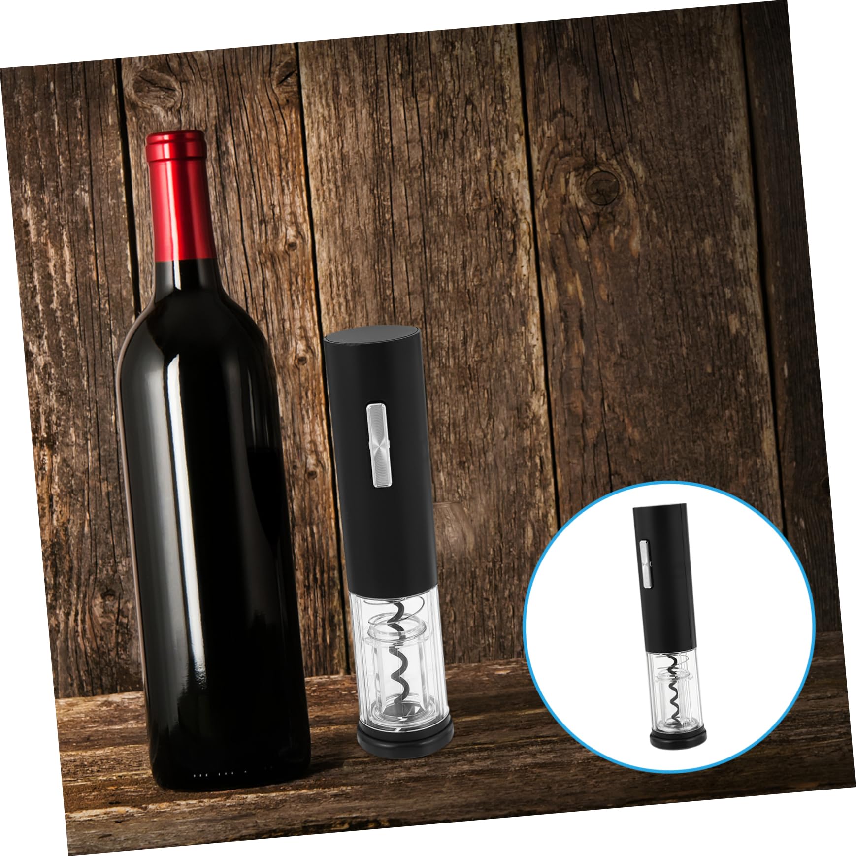 PRETYZOOM Electric Wine Opener Set Rechargeable Automatic Corkscrew Plastic for Home Catering Bar