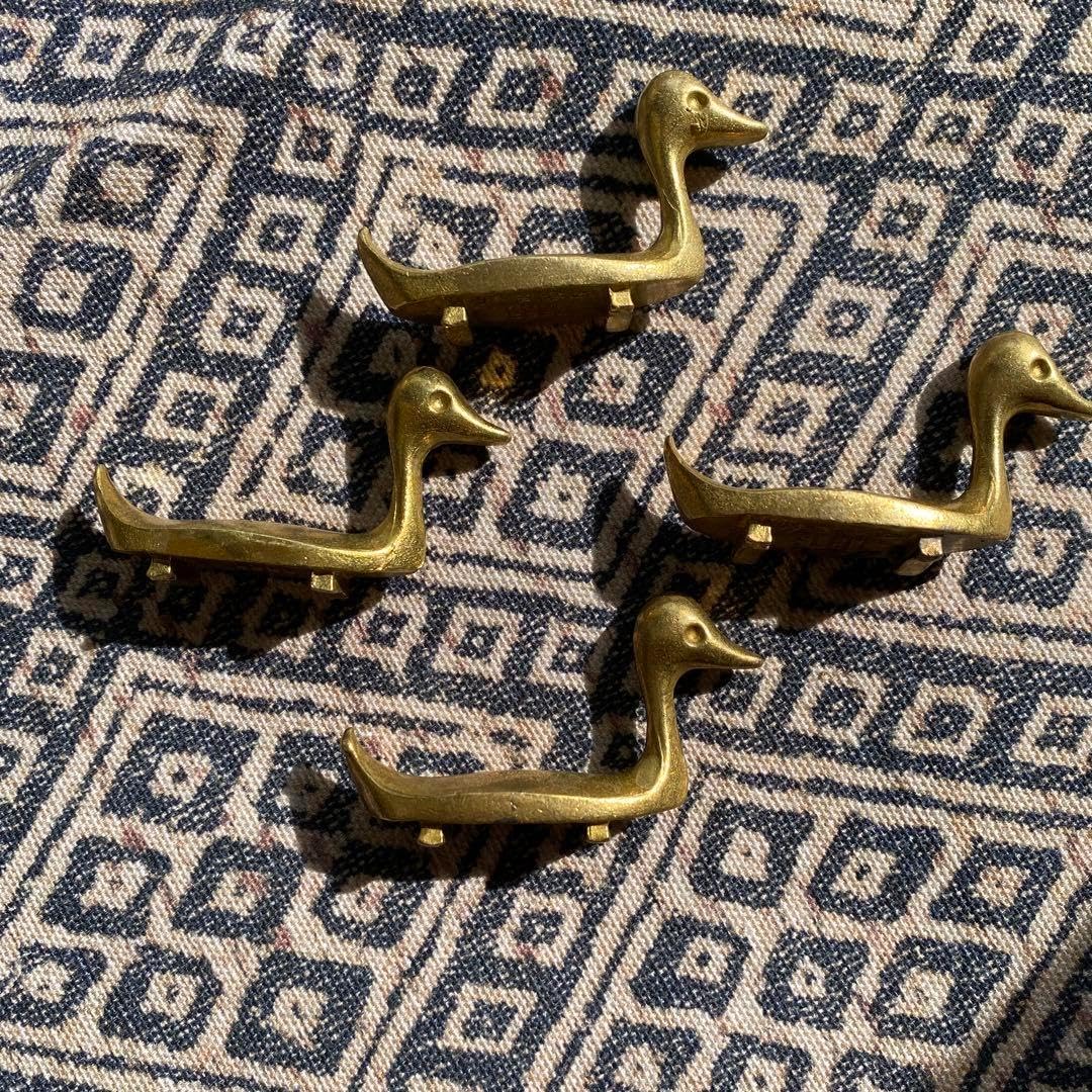 アヒル箸立て　銅製 真鍮鋳物 箸置き アヒル 箸・箸置き RBrass 通販 8113490
