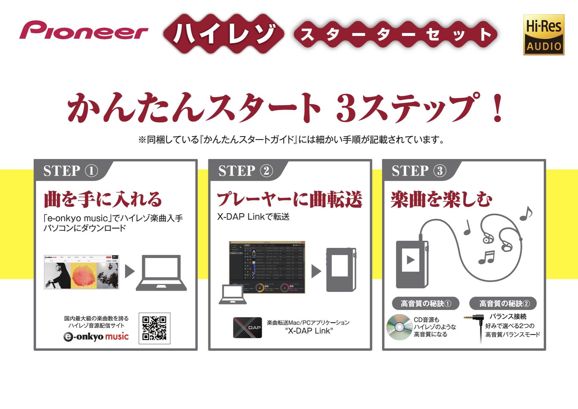 ハイレゾスターターセット　HRP-305 デジタルオーディオプレーヤー Amazon.co.jp: パイオニア ハイレゾスターターセット デジタル