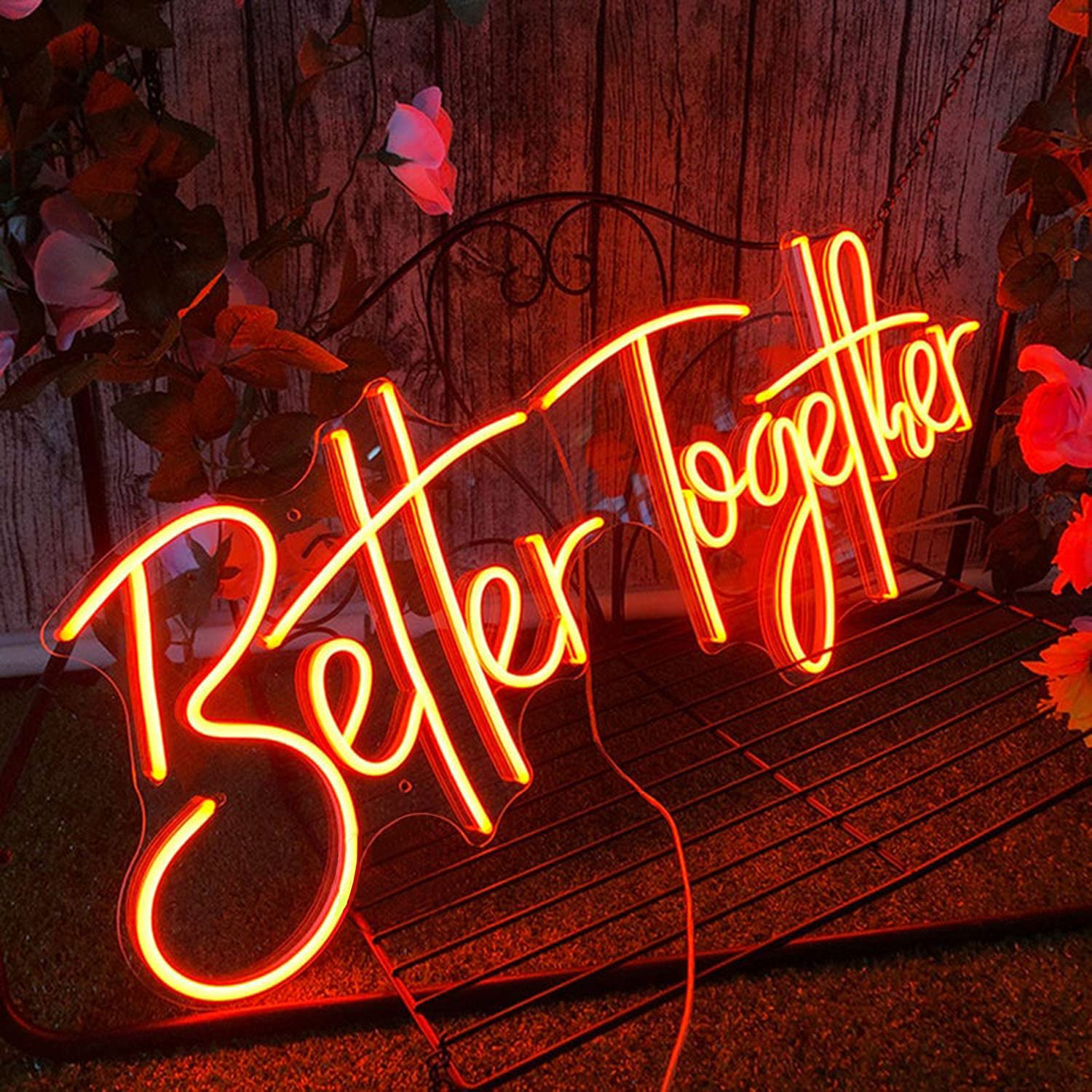 Amazon.co.jp: FARNEW Better Together ネオンサイン 結婚式 寝室装飾