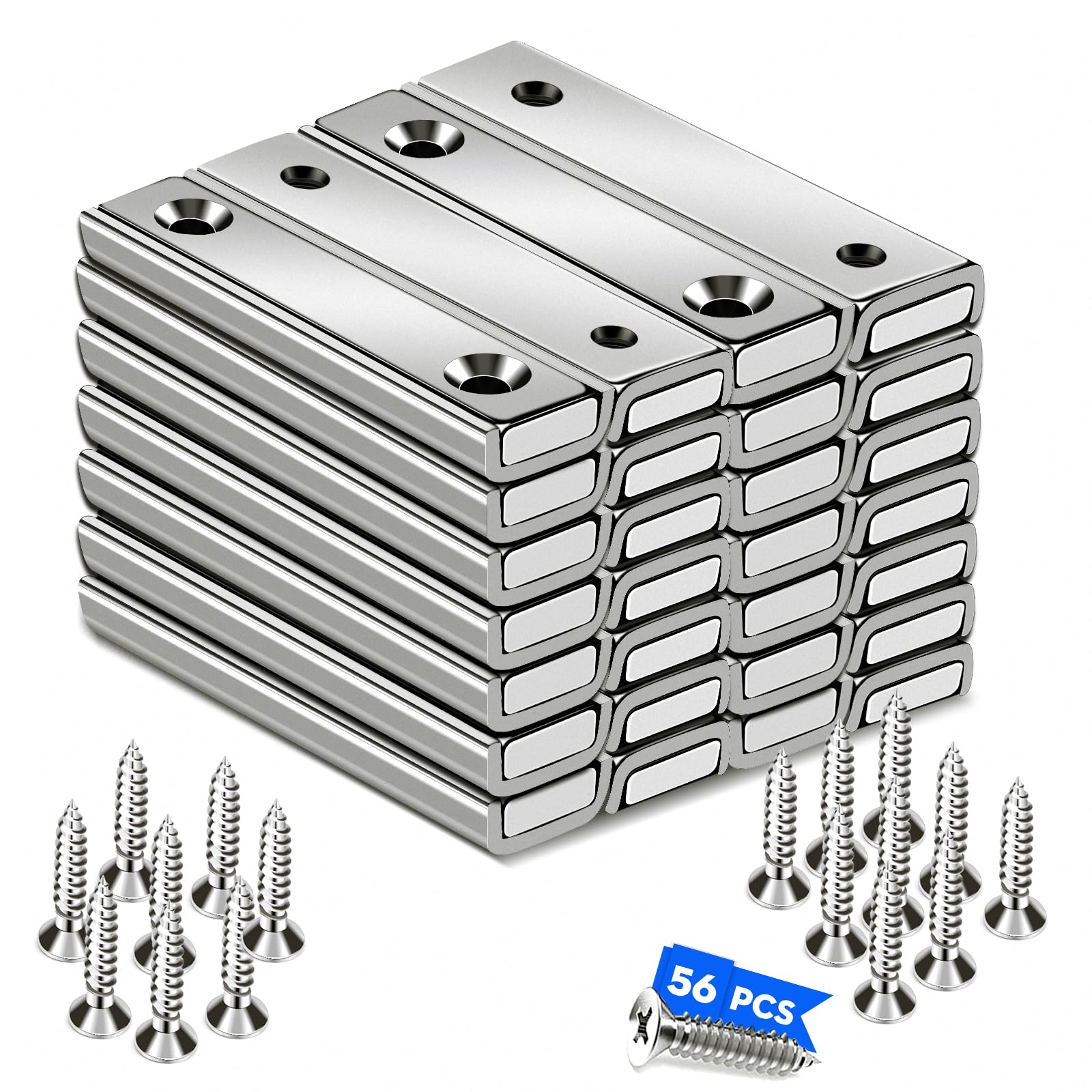LOVIMAG Neodymium Strong Bar Magnets with Screws Holes 6Pack, 80lbs — Amazon image 16