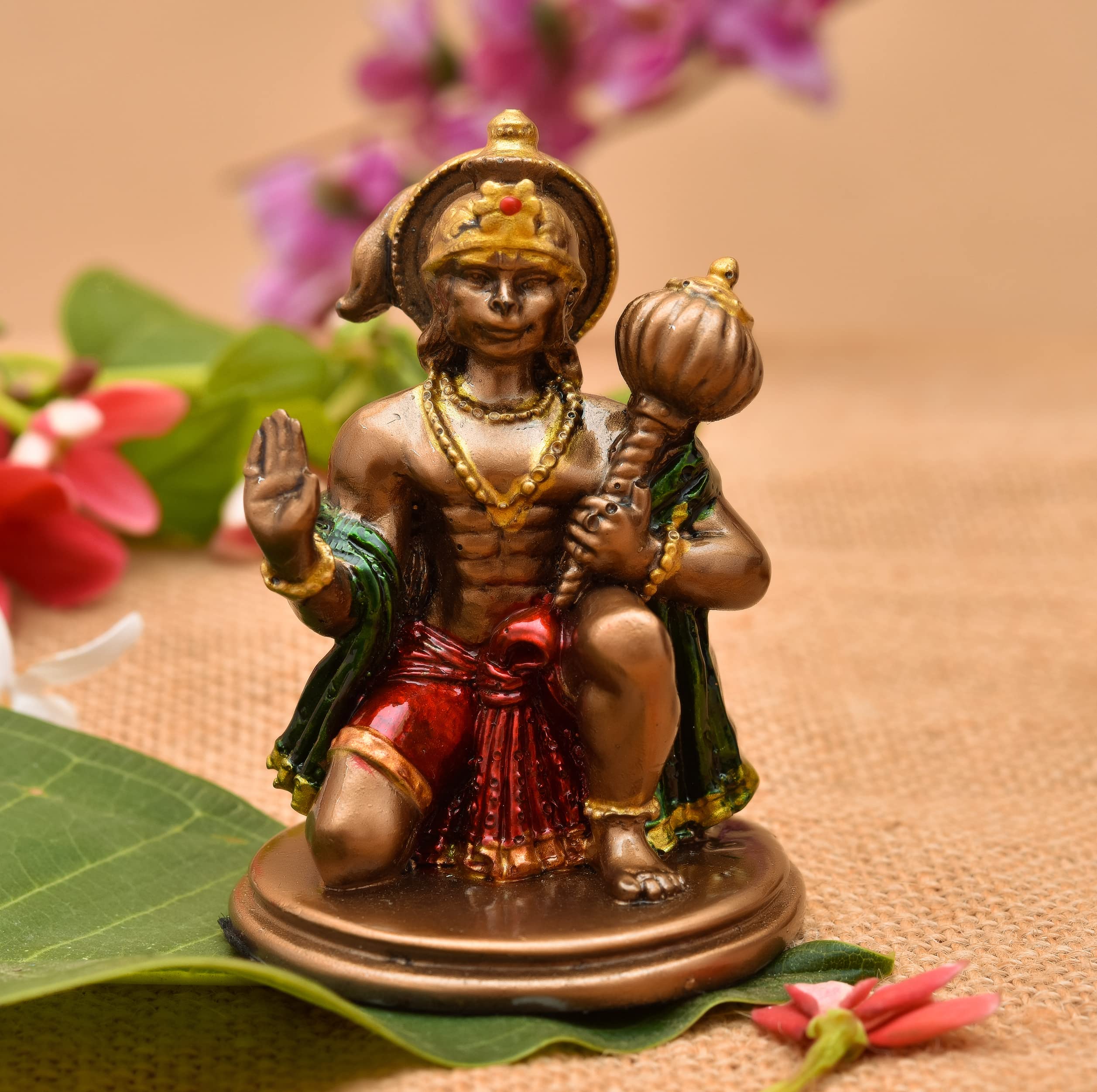 Archna Handicraft Polyresin Hanuman Ji Murti for Pooja Room Sculpture Idol Staute for Home Decor (3x2) - Image 2 thumbnail
