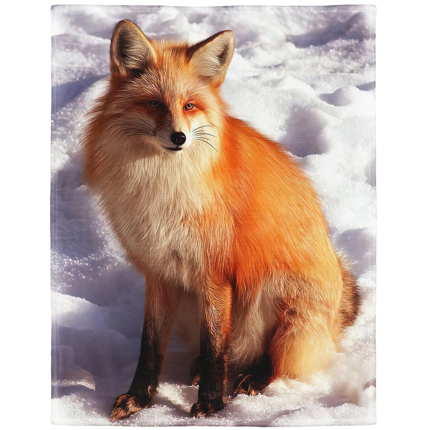 Plaid en flanelle renard rouge, une caresse de tendresse
