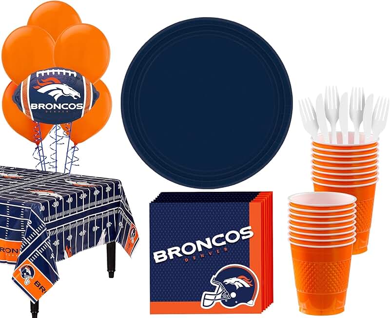 denver broncos party supplies