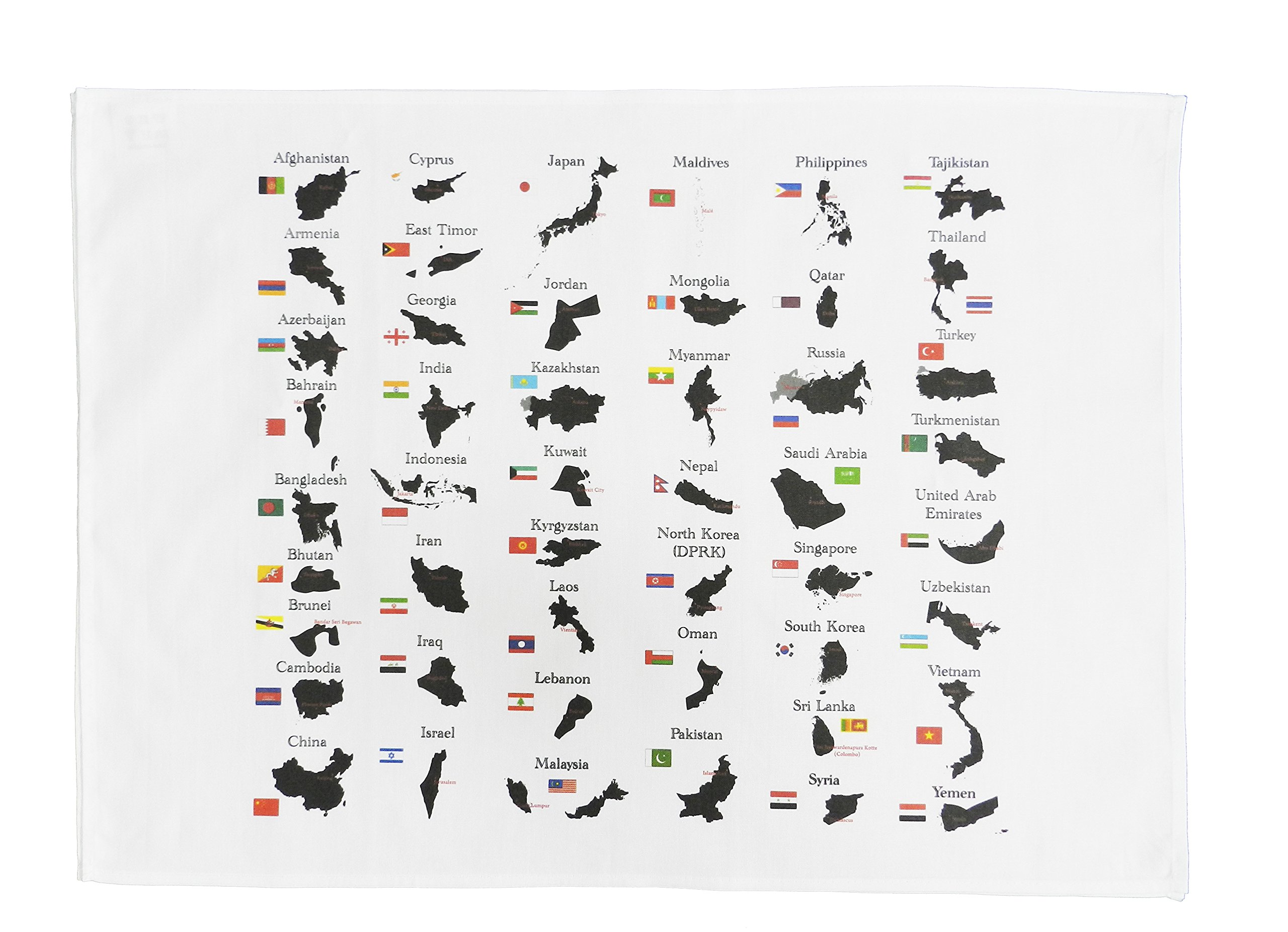 Half a Donkey Countries of the Middle East/Asia Cotton Tea Towel, 47 cm Width x 65 cm Height