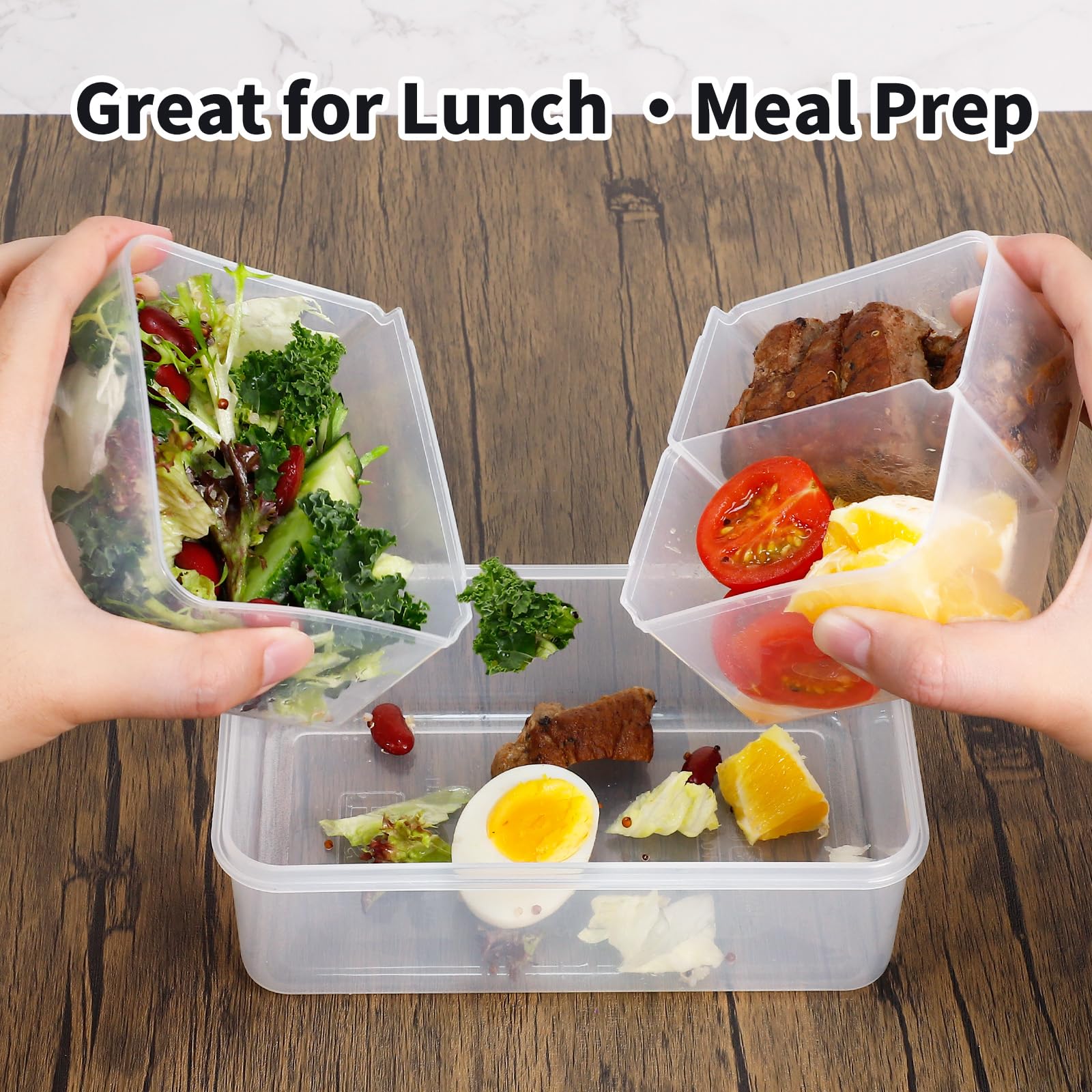 Alphatool Lunch Box Bambini Acciaio Inox 304 | Contenitore 3 Scomparti A Prova Di Perdite Con Vaschetta 170ml E Salsiera 85g