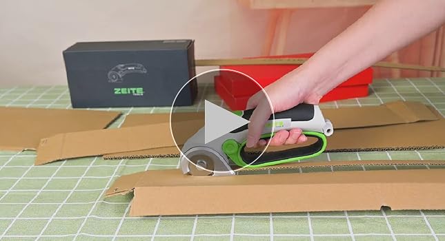 PROBarber's トリマー S1086（1台） ZEITE 4V Cordless Electric Scissors Cardboard Cutter with 1