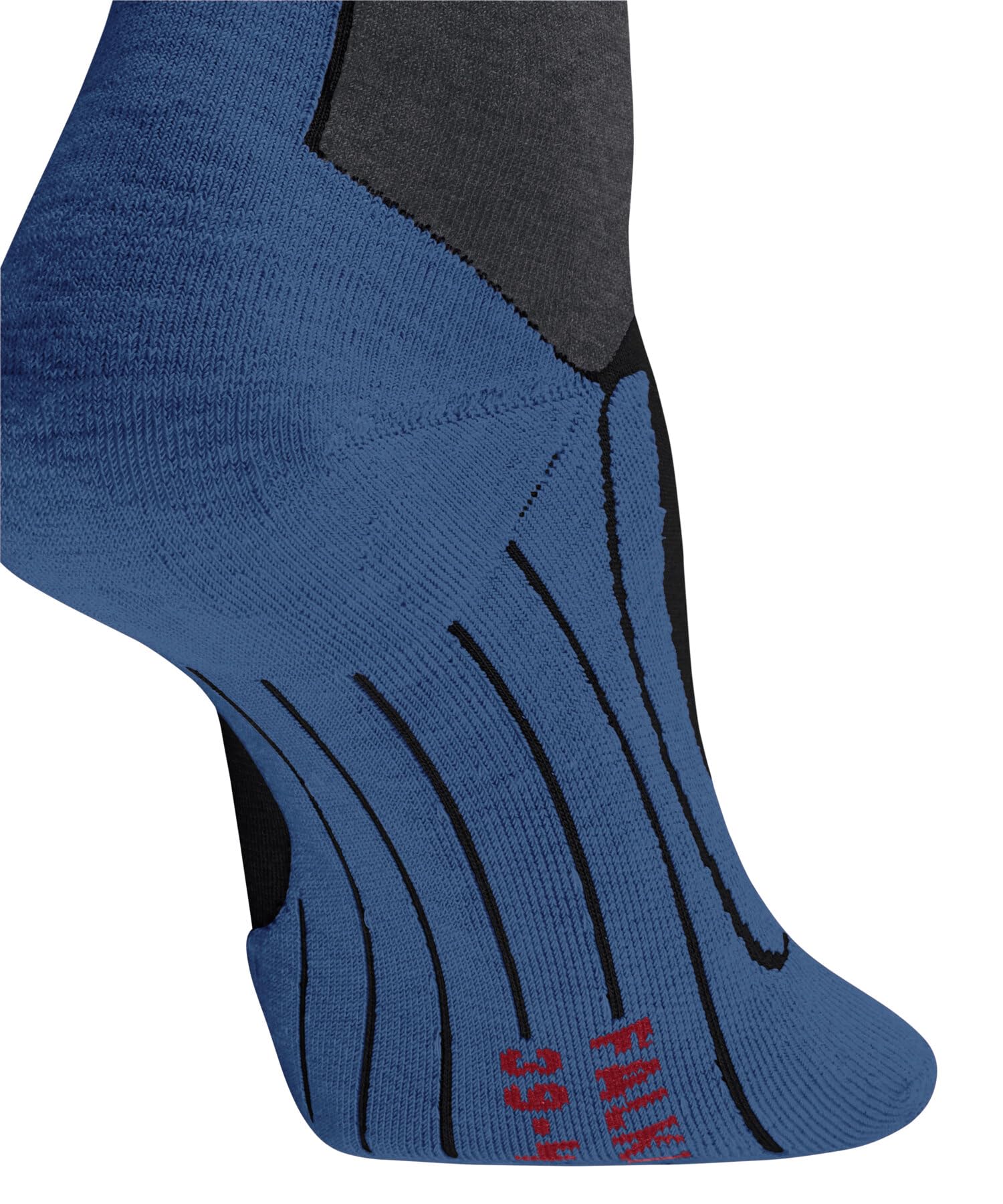 FALKE Mężczyźni Skarpety narciarskie SK4 Advanced M Kh Wełna ciepłe cienkie 1 Para, Czarny Black 3001-O, 42-43