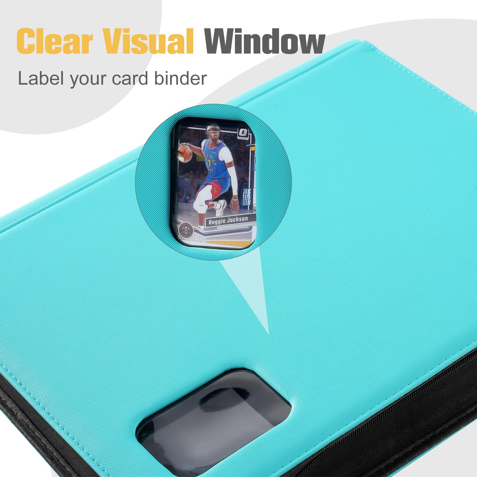 ProCase Raccoglitore Toploader Carte, Album Toploaders 324 Tasche in 3" x 4'' per Magic, TCG, Yu Gi Oh, MTG -Blu chiaro