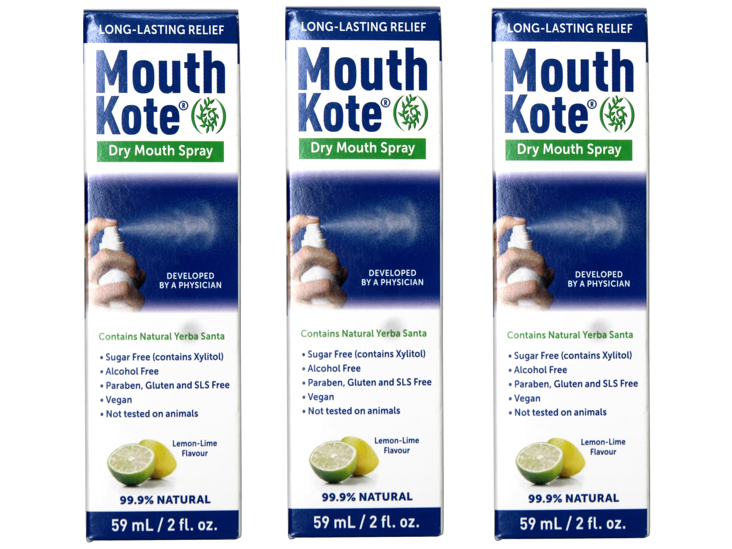 Mouth Kote Mouth Kote Oral Moisturizer Spray For Dry Mouth And Throat, 2 oz (Pack of 3)