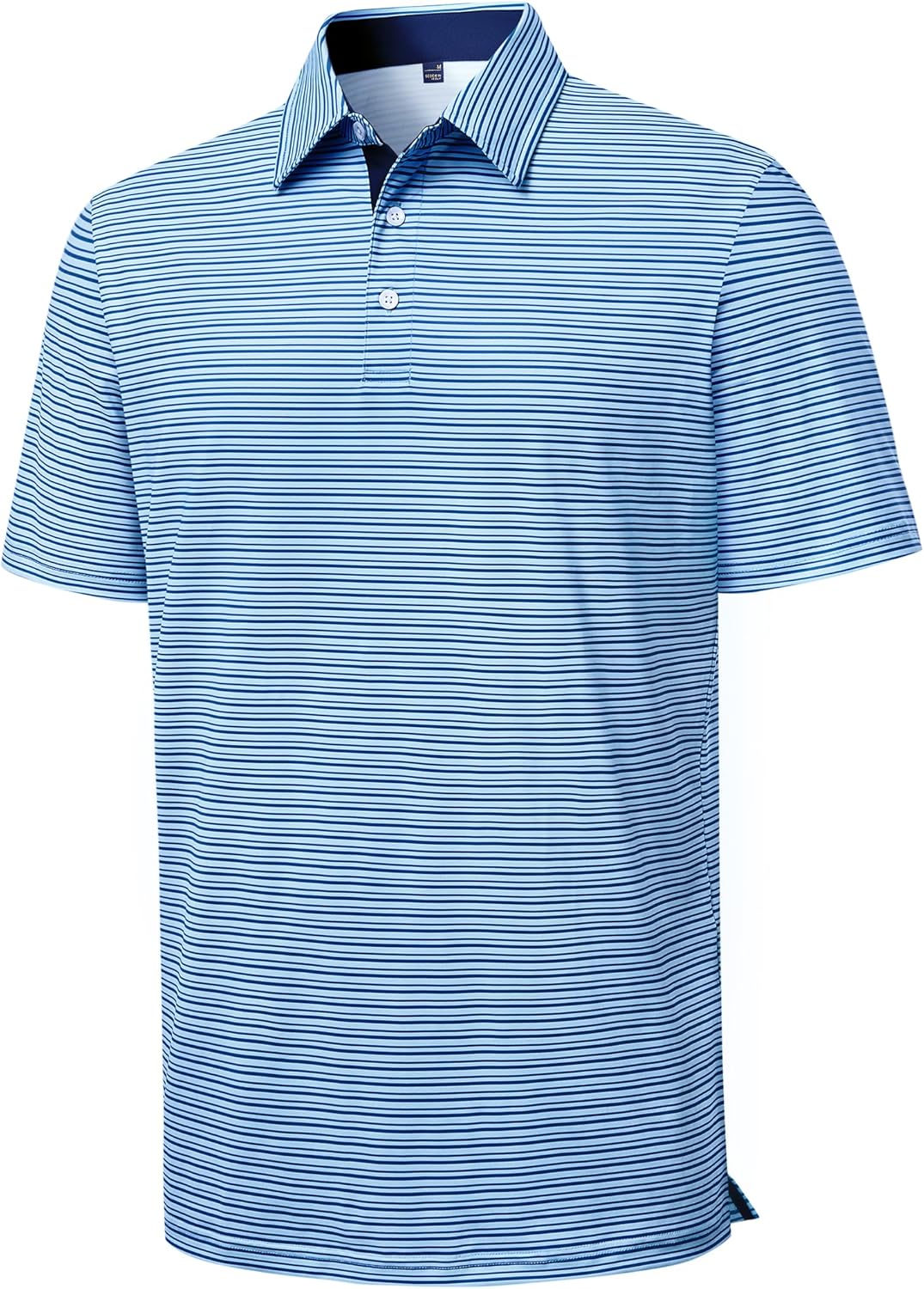 Alimens & Gentle Mens Polo Shirts Short Sleeve Printed Golf Shirt Moisture Wicking Dry Fit Collared Business Casual Tennis