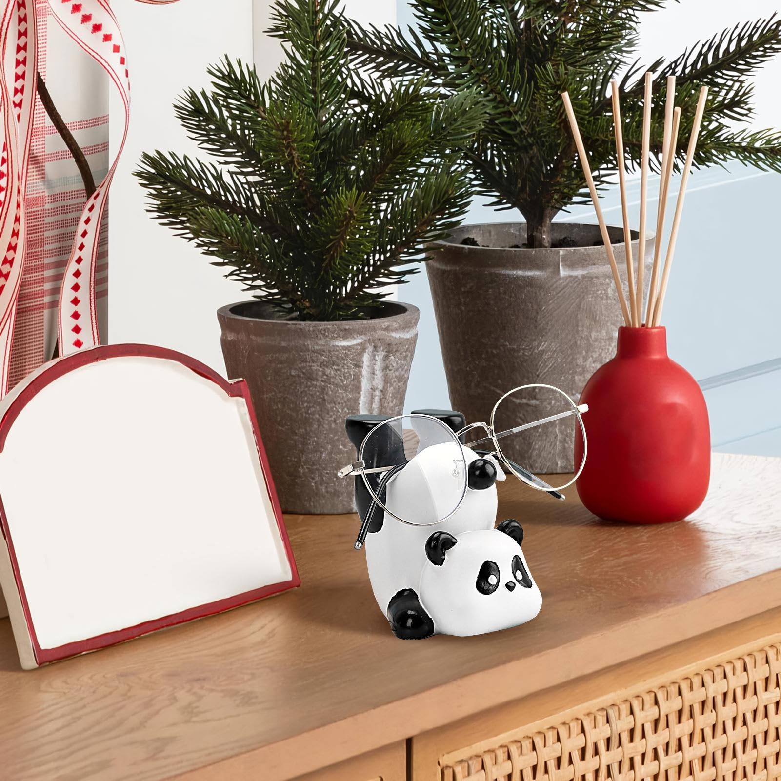 Pet Holder | Cute Panda Glasses Holder Display Stand - Decorative Glasses Organiser Display Rack for Desk, Cute Glasses Holder, Bedside Table