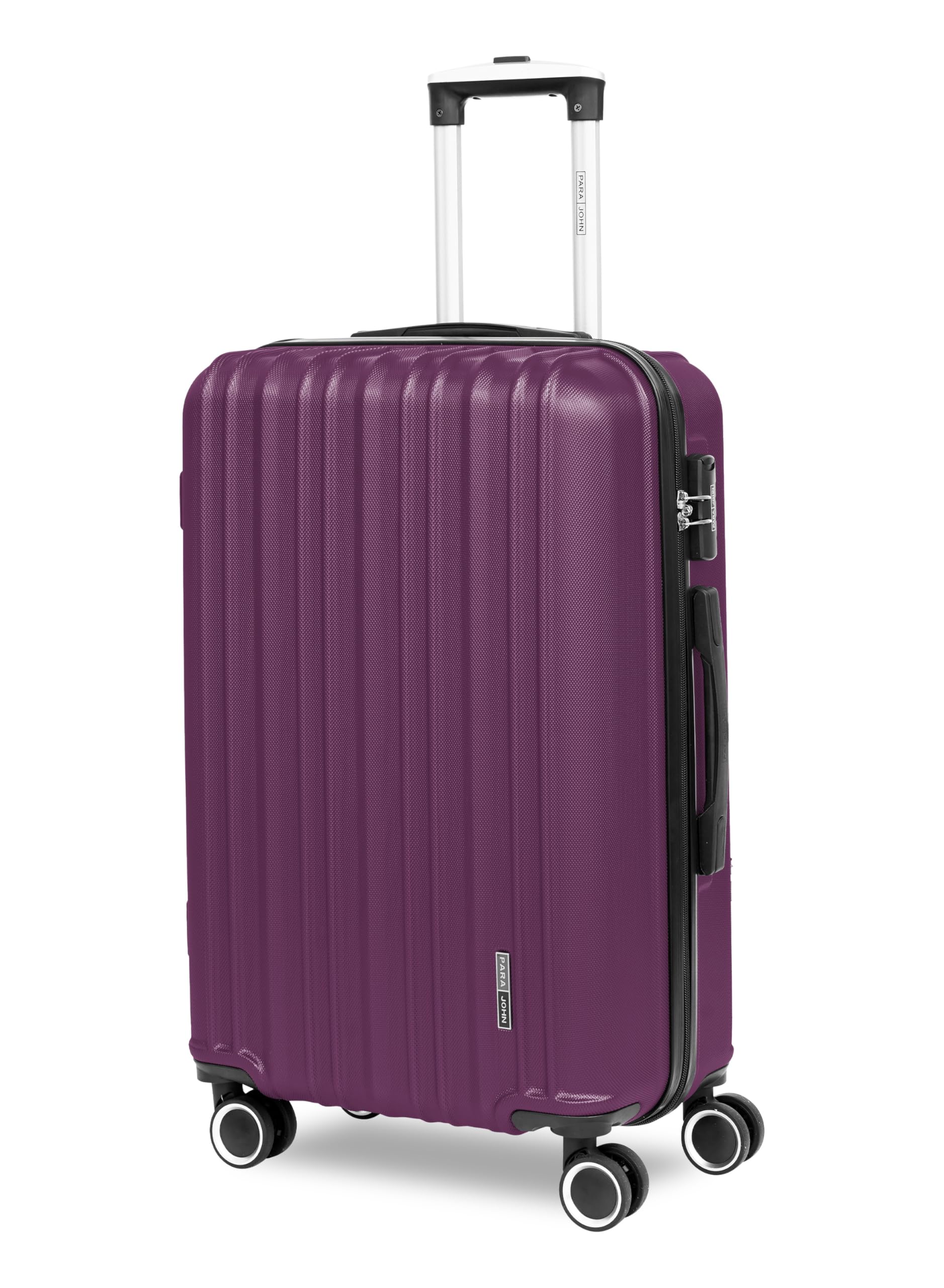 Parajohn Cabin Size ABS Hardside Spinner Luggage Trolley 20 Inch (Purple)